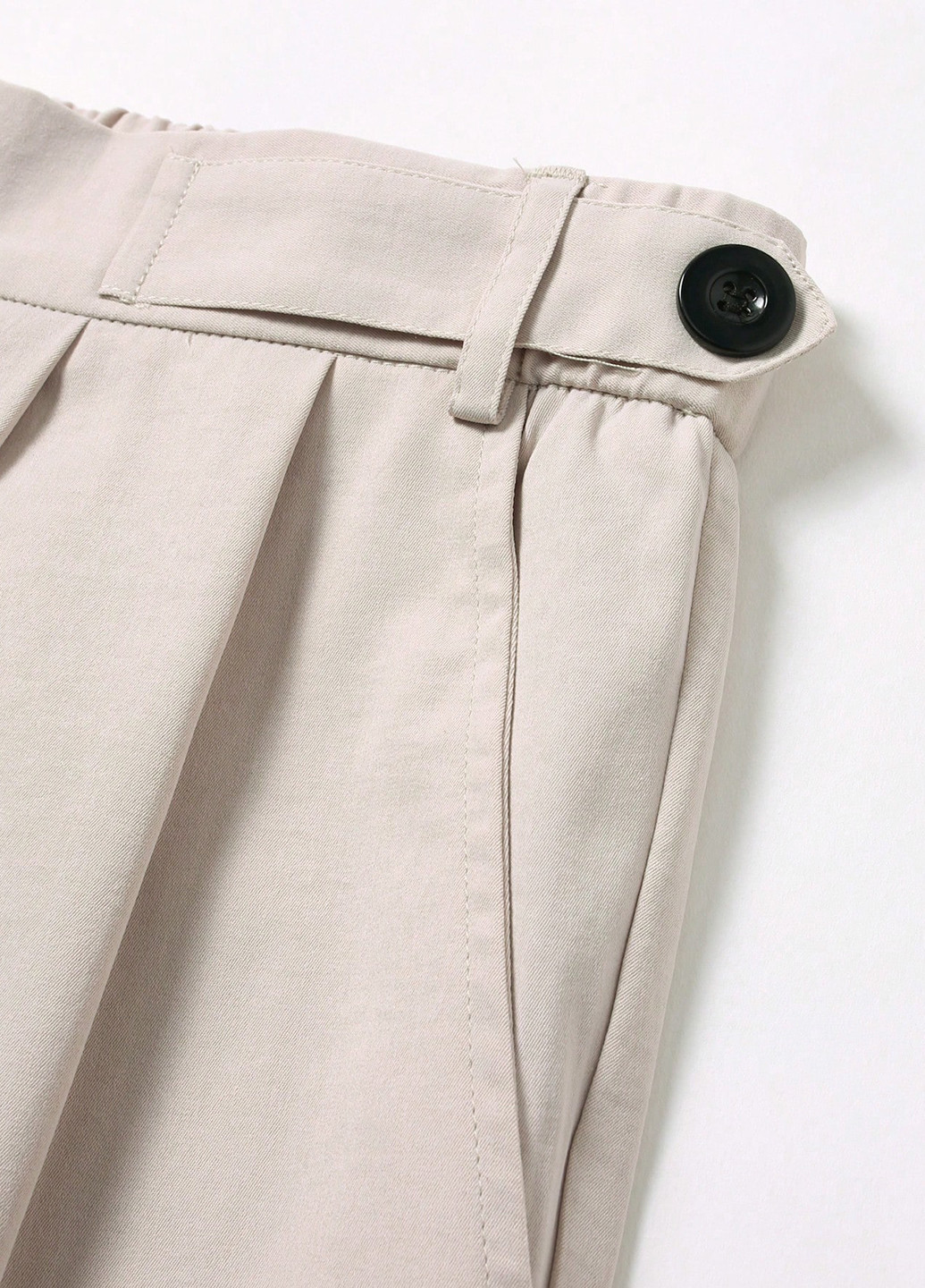 Светло-бежевые классические, кэжуал демисезонные классические брюки SHEIN