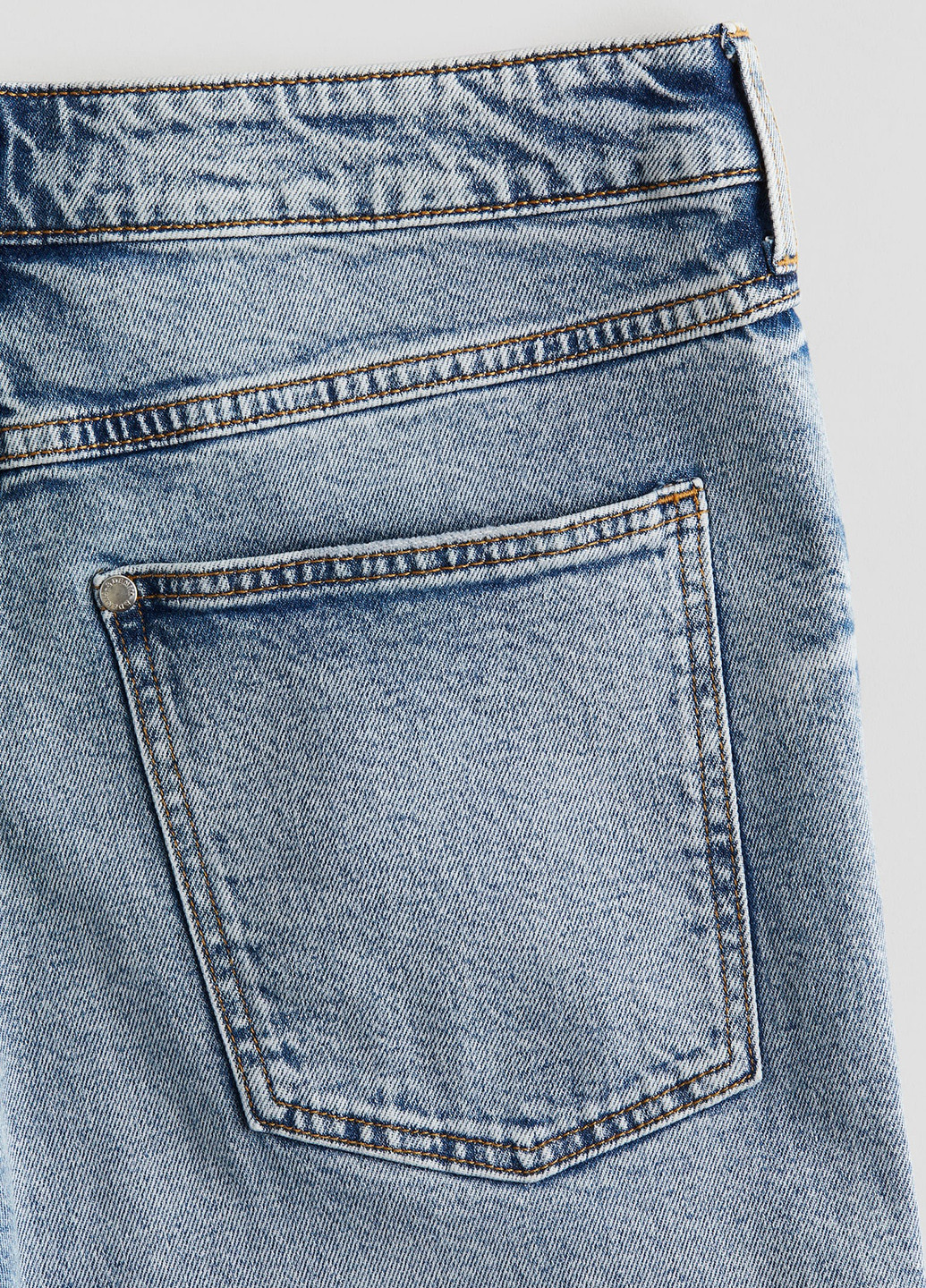 Синие демисезонные зауженные джинсы H&M