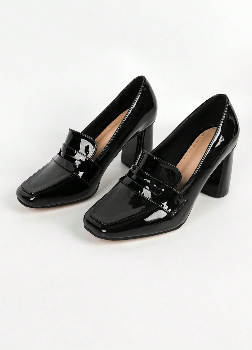 SHEIN Туфлі лофери чорний з штучна шкіра, китай — демісезон (330763920)