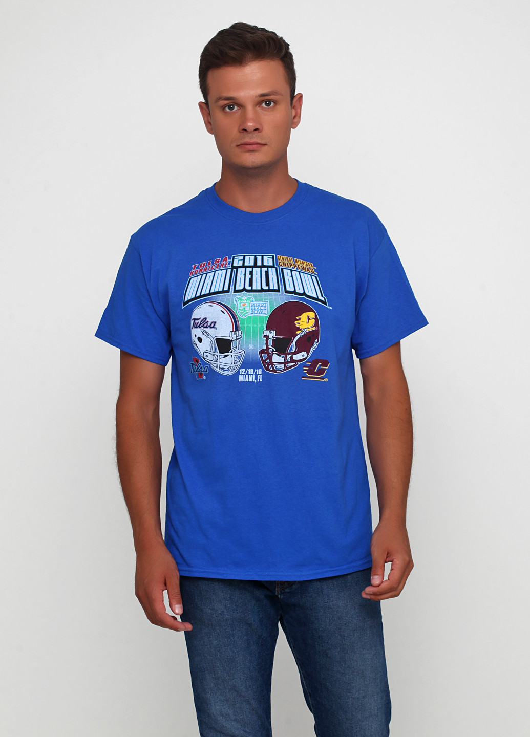 Синяя летняя футболка Blue 84