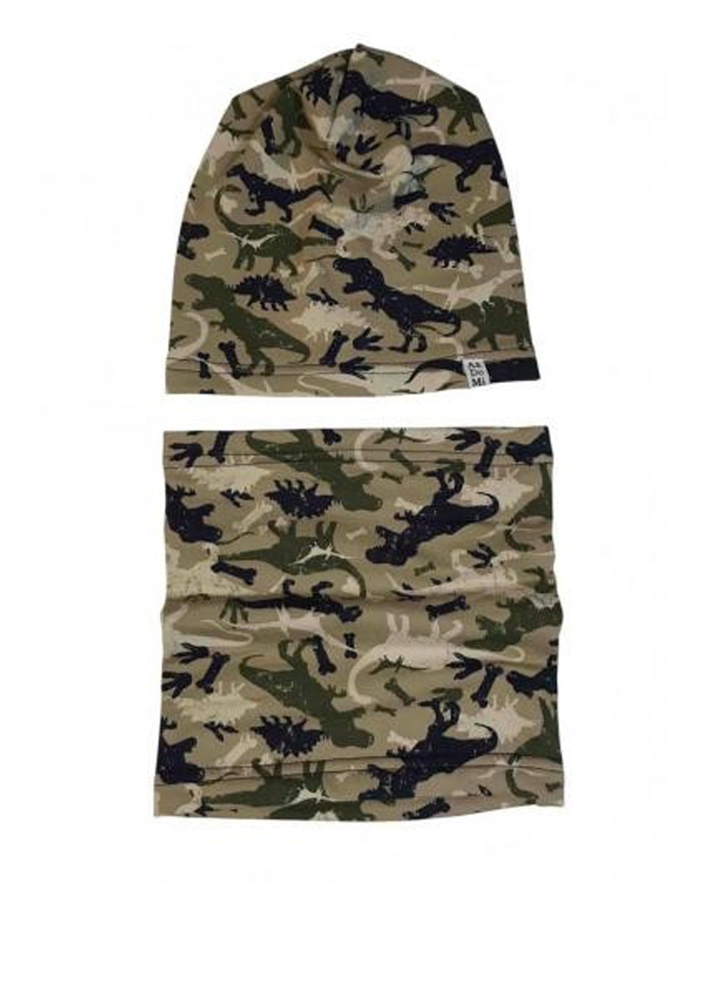 Бежевий демісезонний комплект (шапка, снуд) ArDoMi