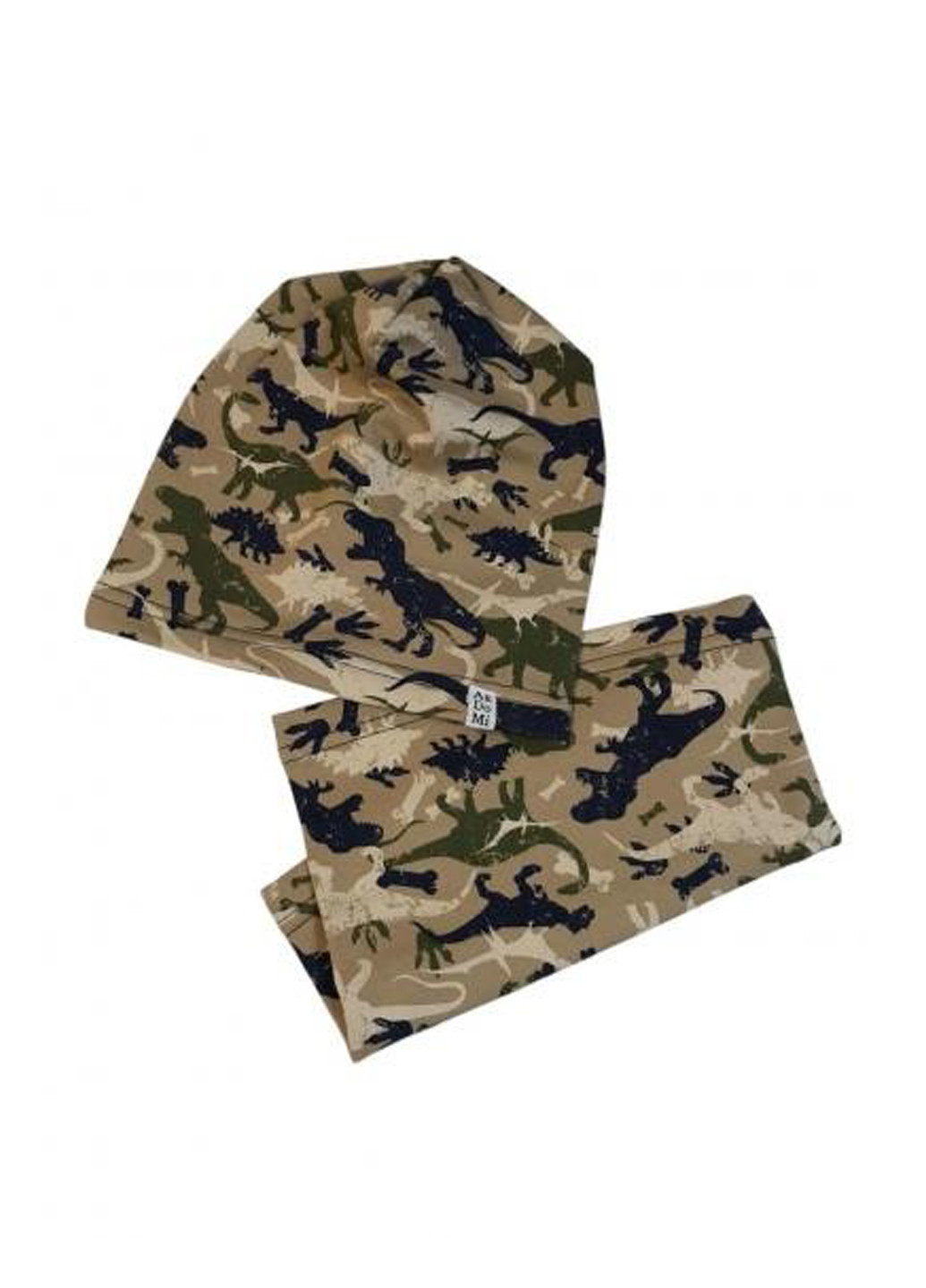 Бежевий демісезонний комплект (шапка, снуд) ArDoMi