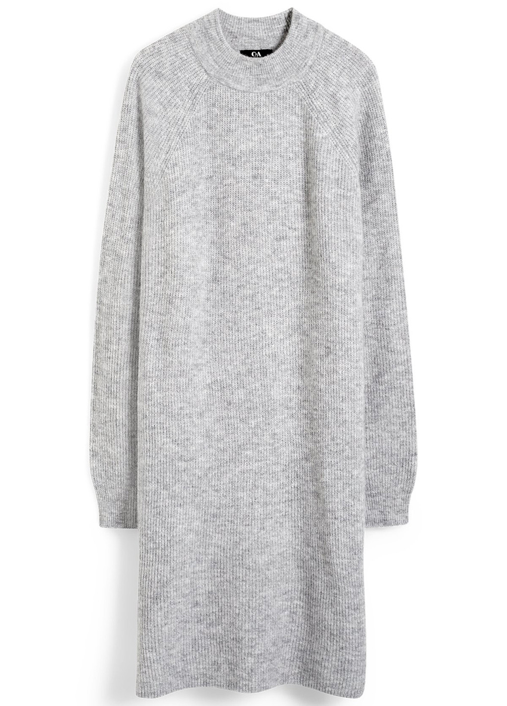 Світло-сіра кежуал сукня сукня светр C&A меланжева