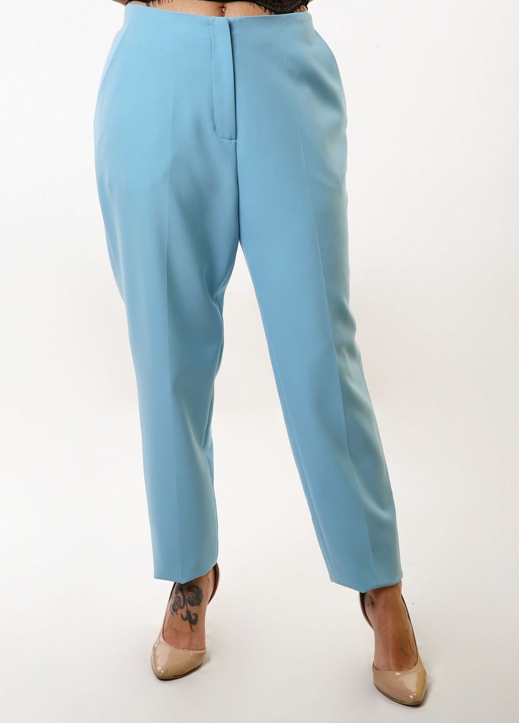 Голубые кэжуал демисезонные брюки InDresser