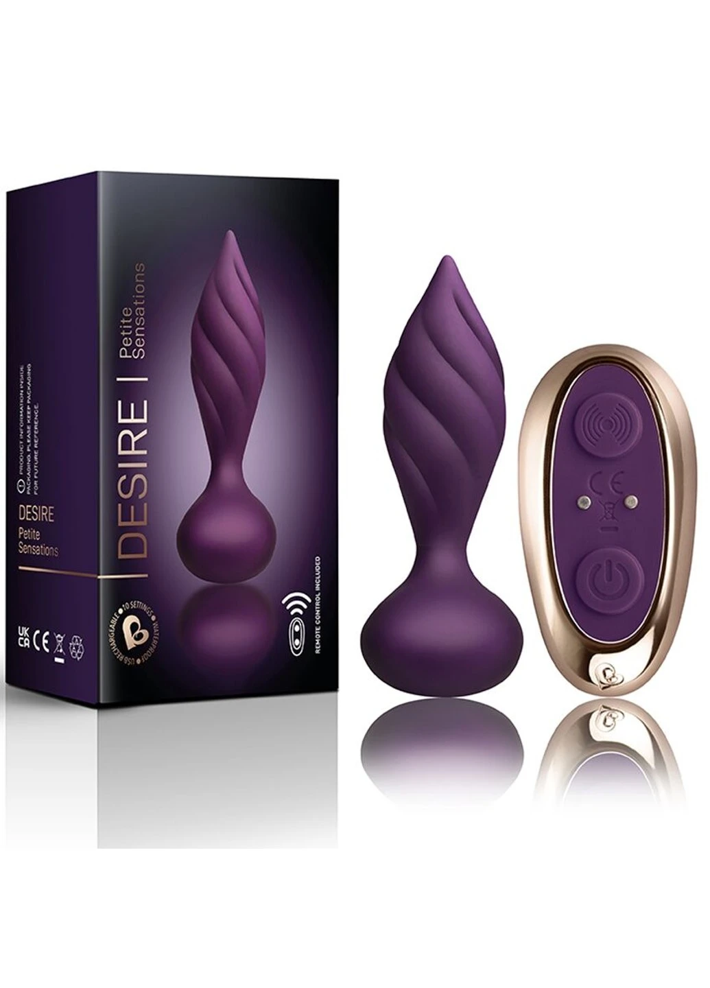Анальная вибропробка Rocks Off Petite Sensations – Desire Purple Rocks-Off (254785153)