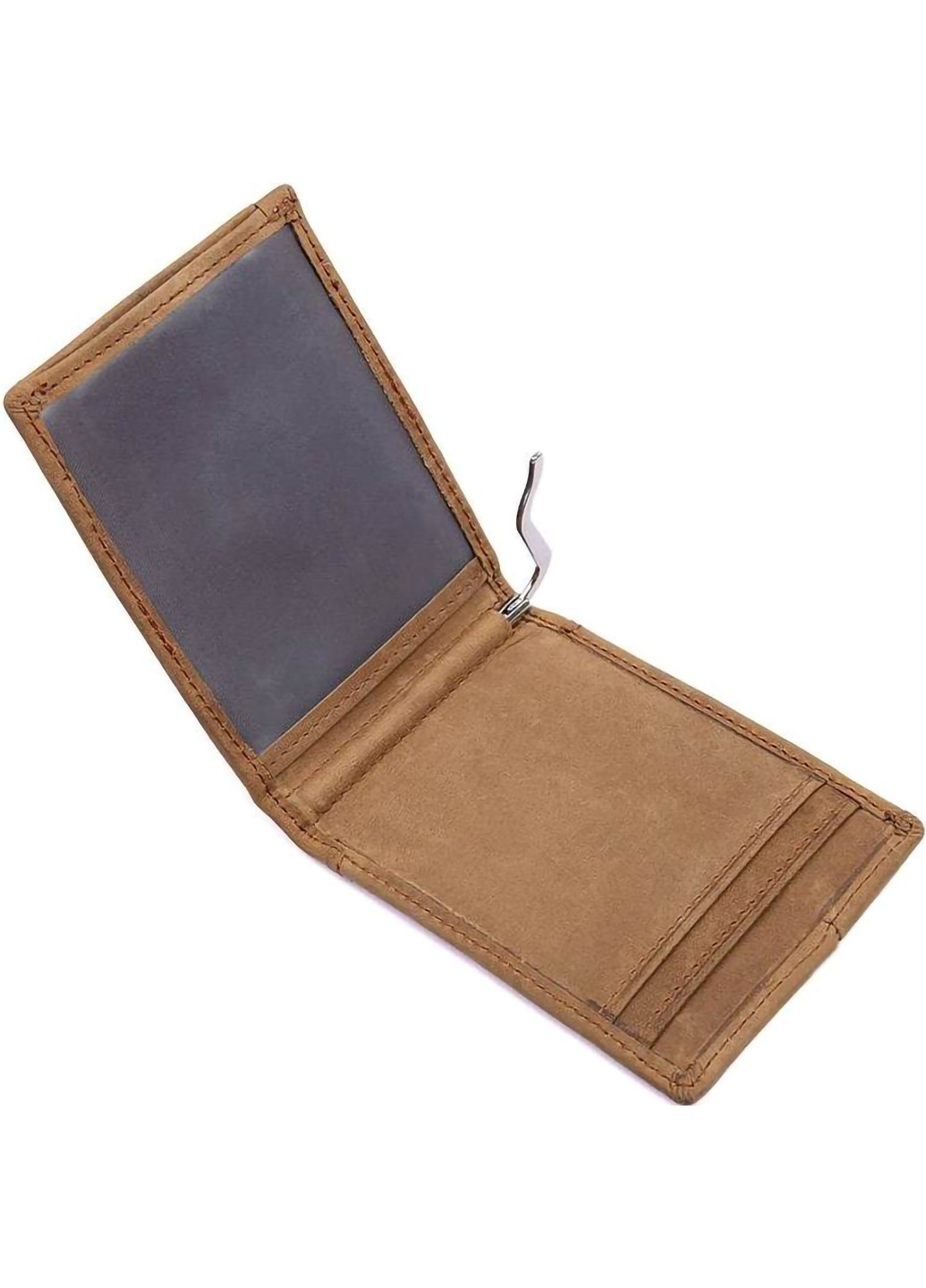 Мужской кожаный зажим для купюр 10х8х0,5 см Vintage (253174378)