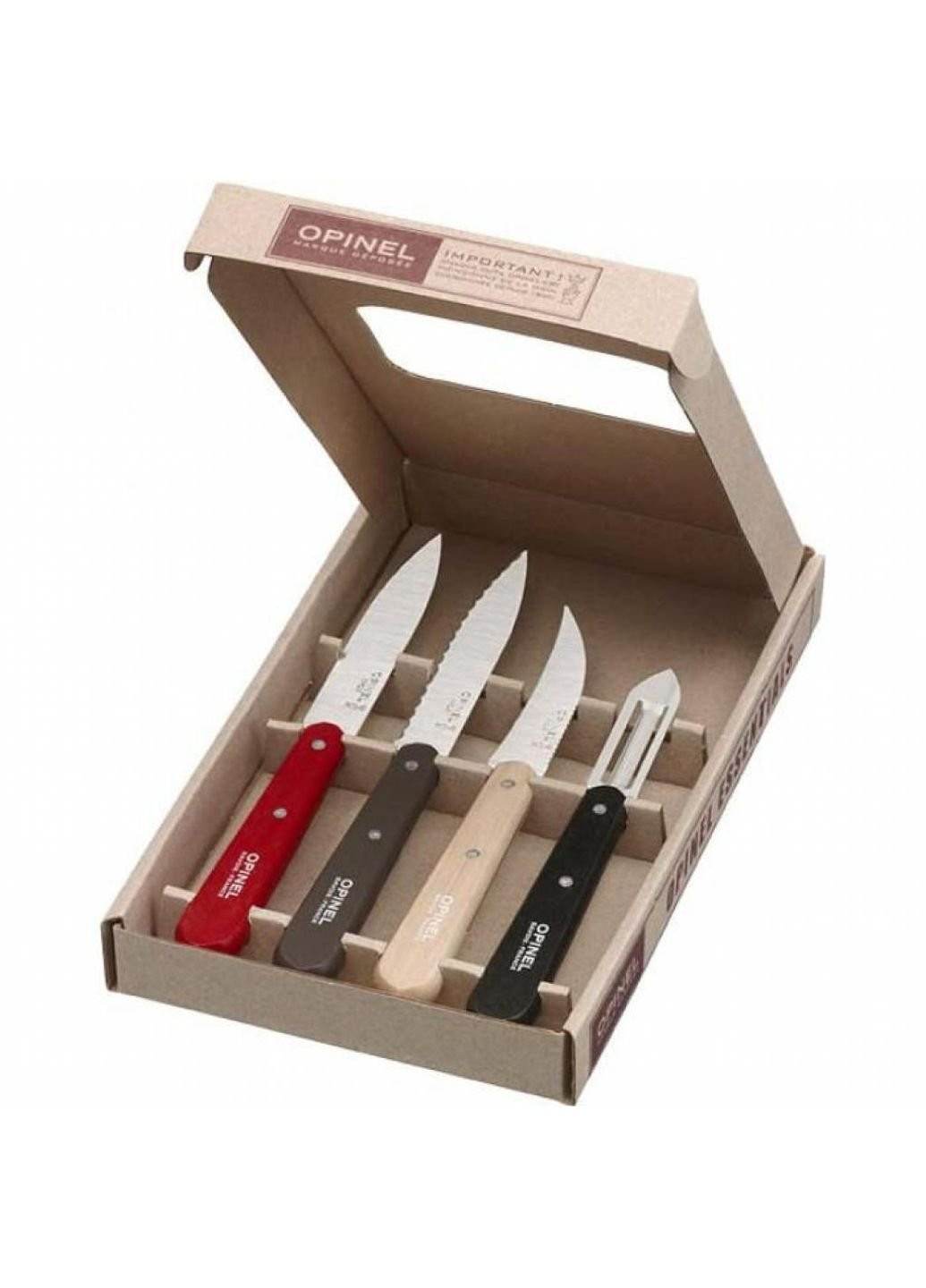 Набор ножей Les Essentiels Loft 4шт (001626) Opinel комбинированные,