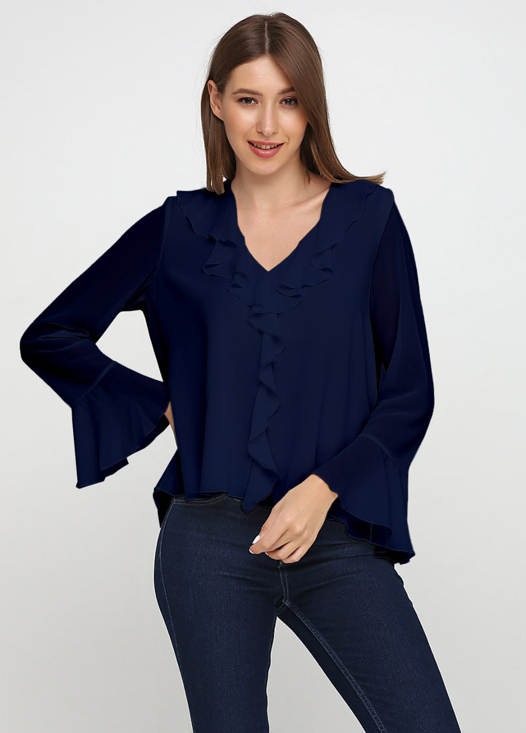 Темно-синя блуза My Caramele
