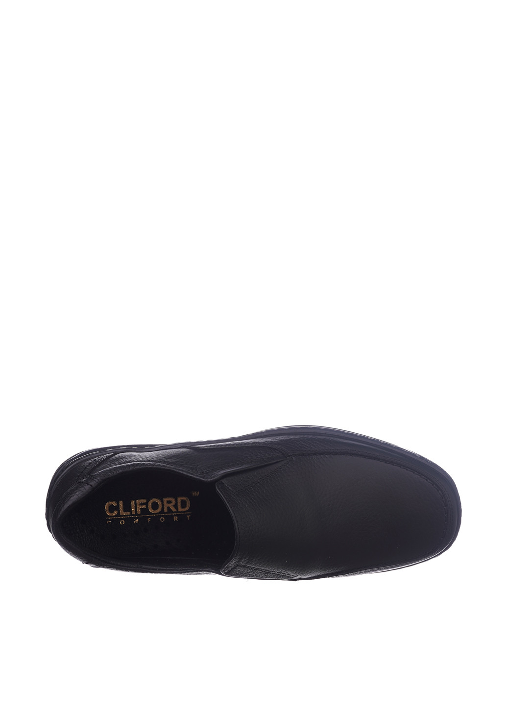 Туфлі Cliford однотонні чорні кежуали