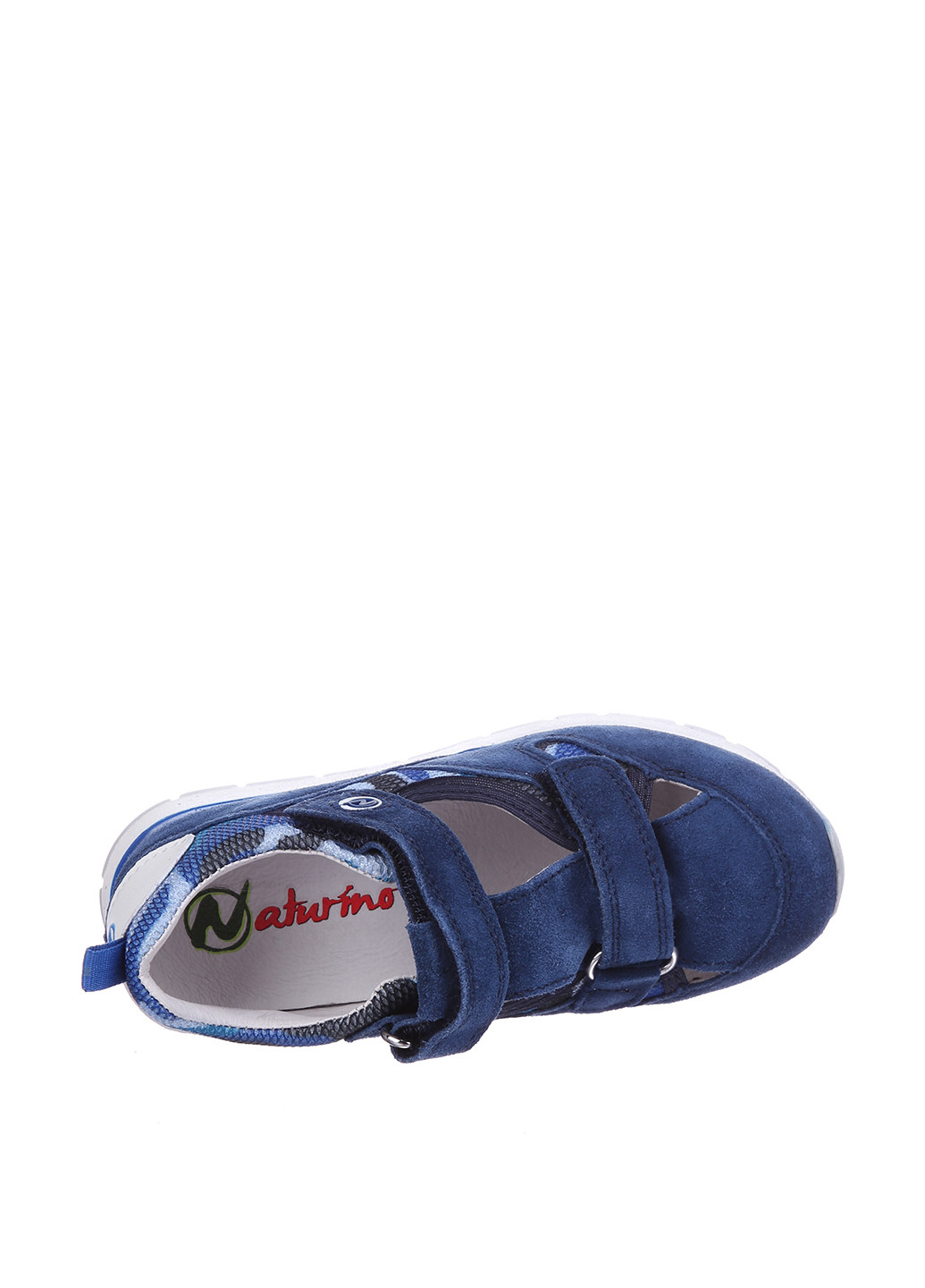 Темно-синие кэжуал сандалии Naturino на липучке