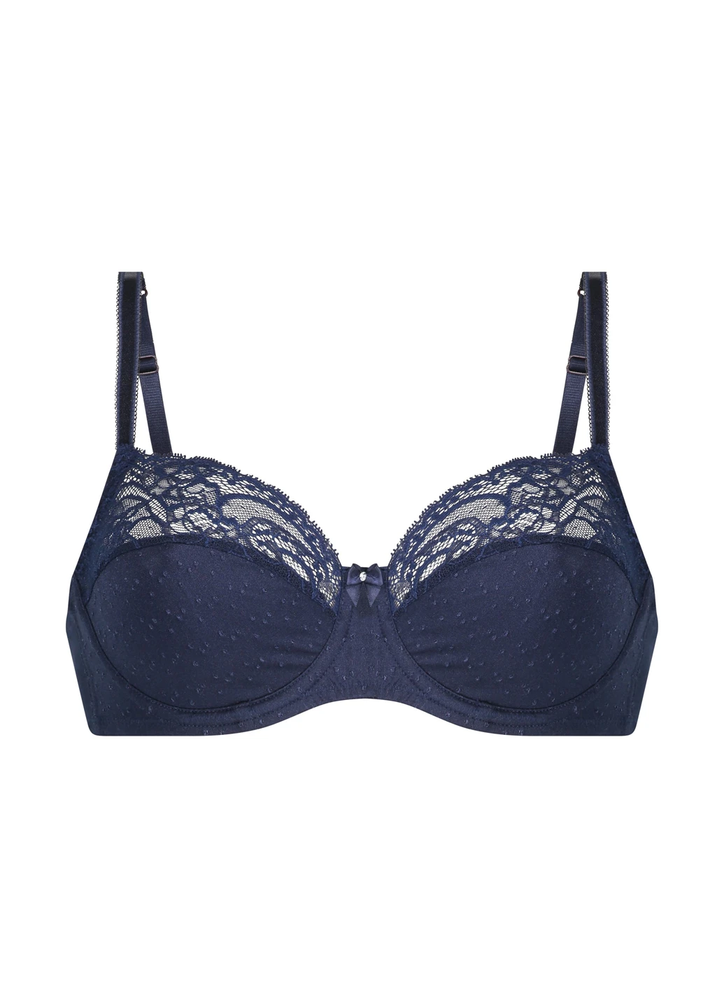 Темно-синій балконет бюстгальтер Hunkemoller з кісточками поліамід