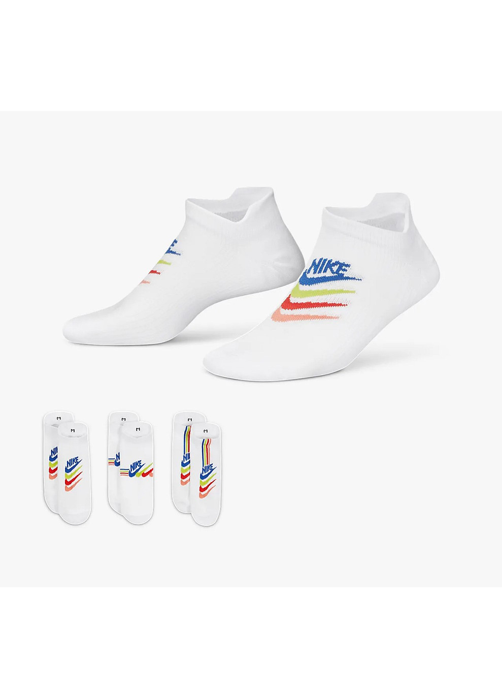 Шкарпетки W NK EVERYDAY PLUS LTWT NS 3PR - DH5474-902 Nike (254315058)