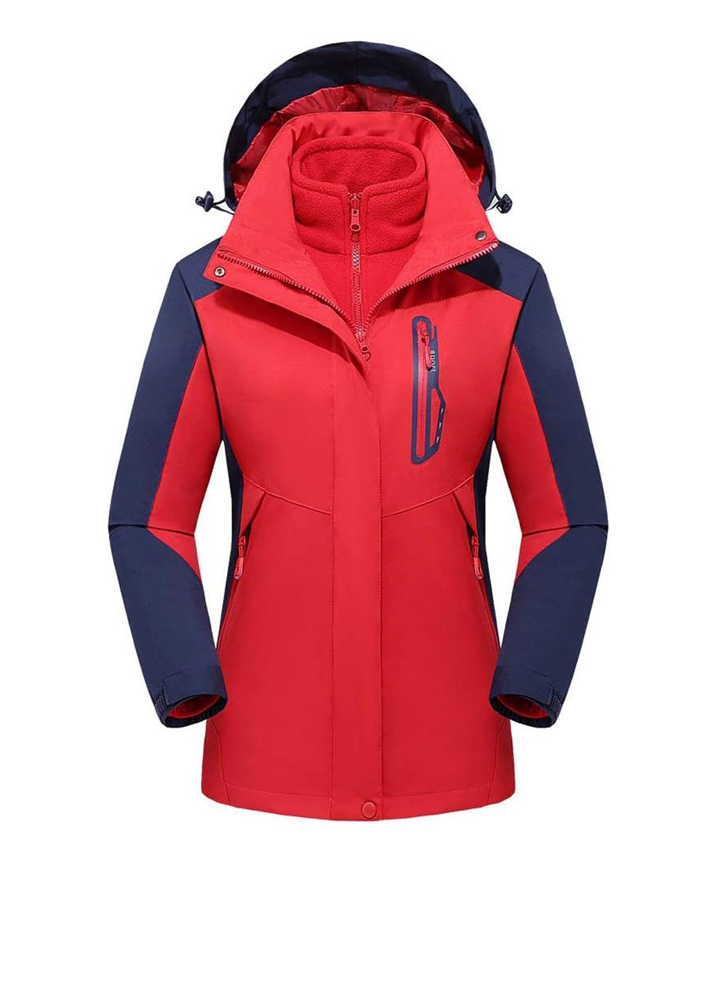 Комбинированная демисезонная куртка SHEIN