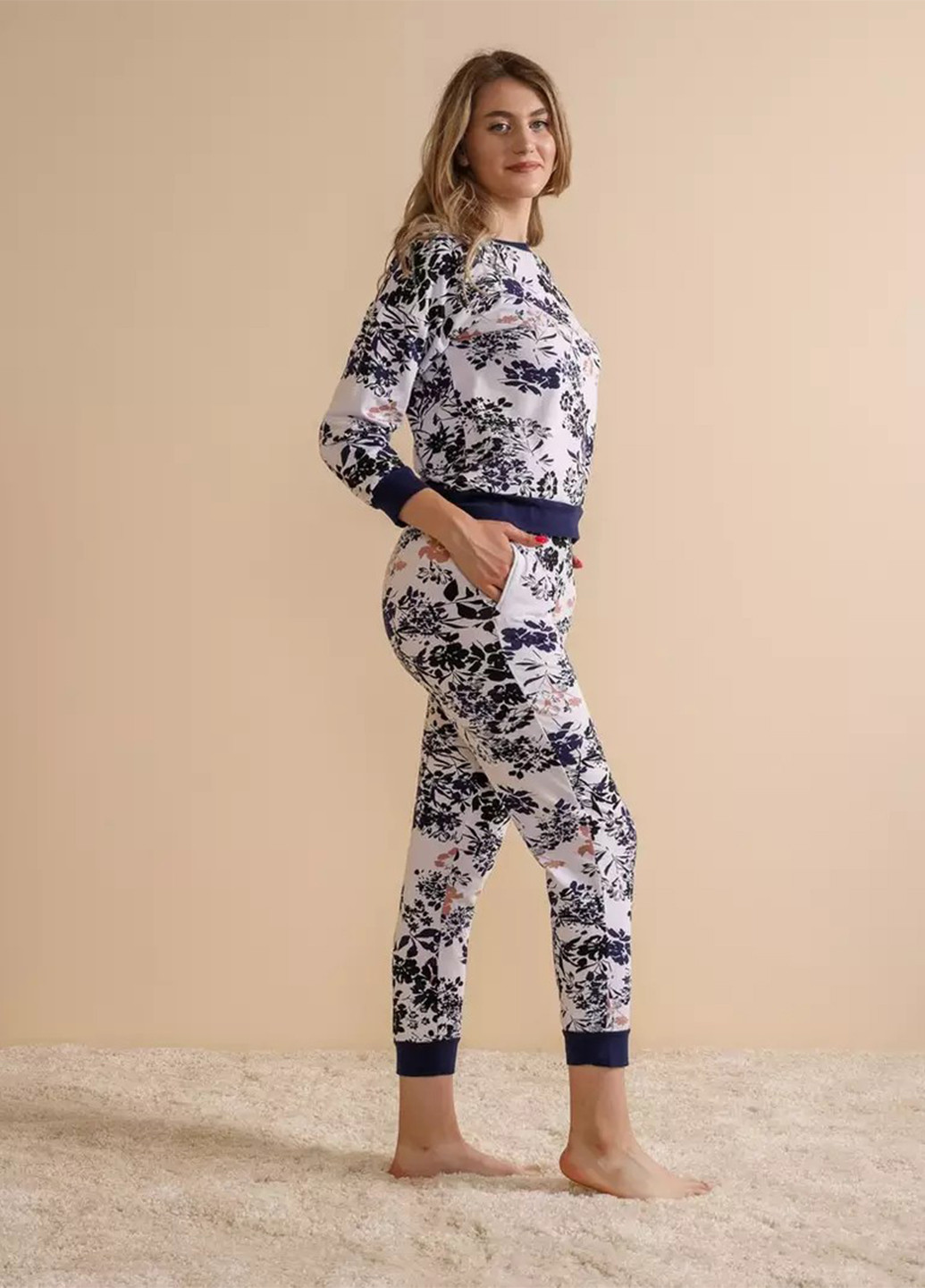 Комбінована всесезон піжама (світшот, штани) свитшот + брюки BBL