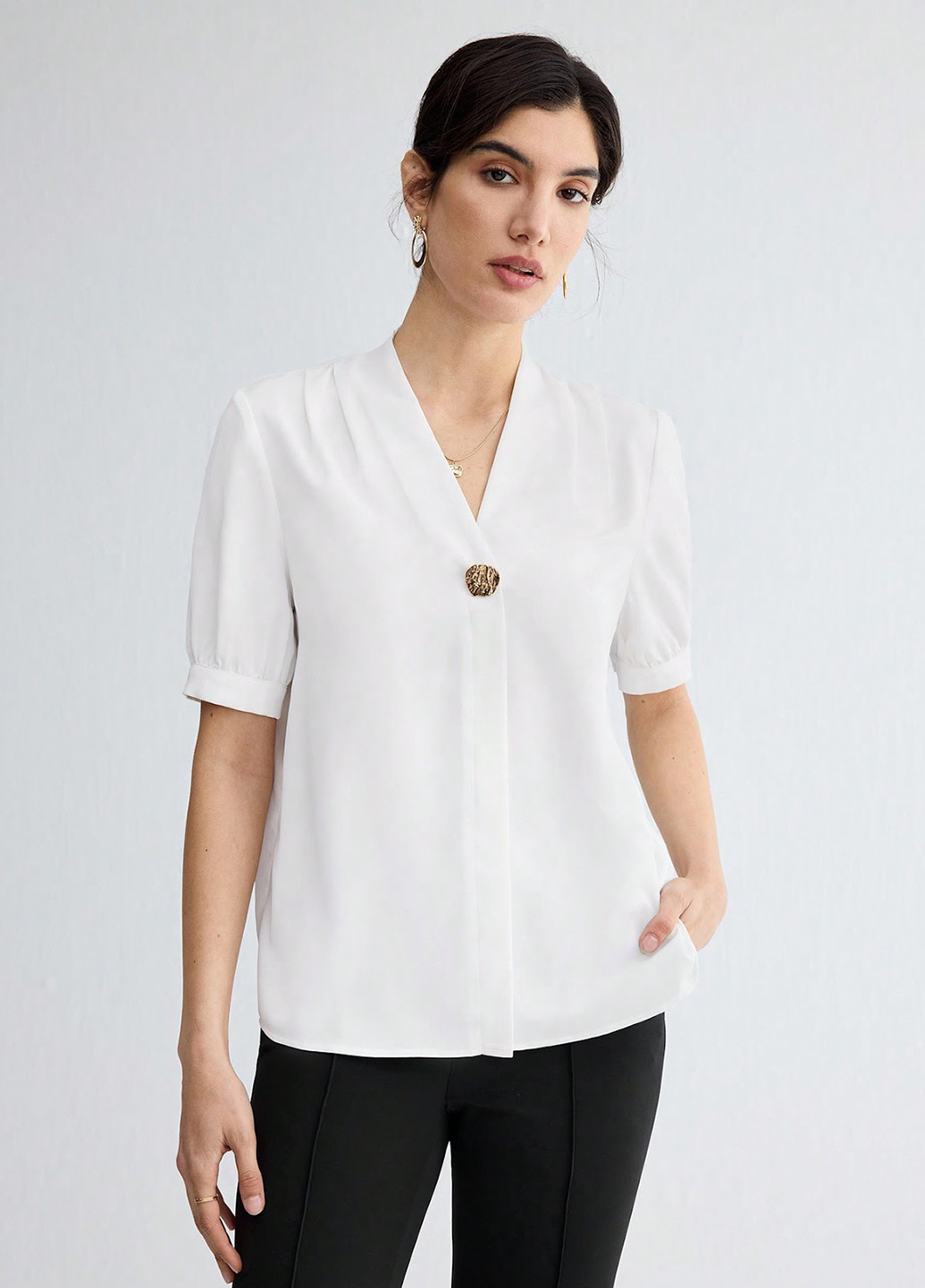 Біла блуза SHEIN