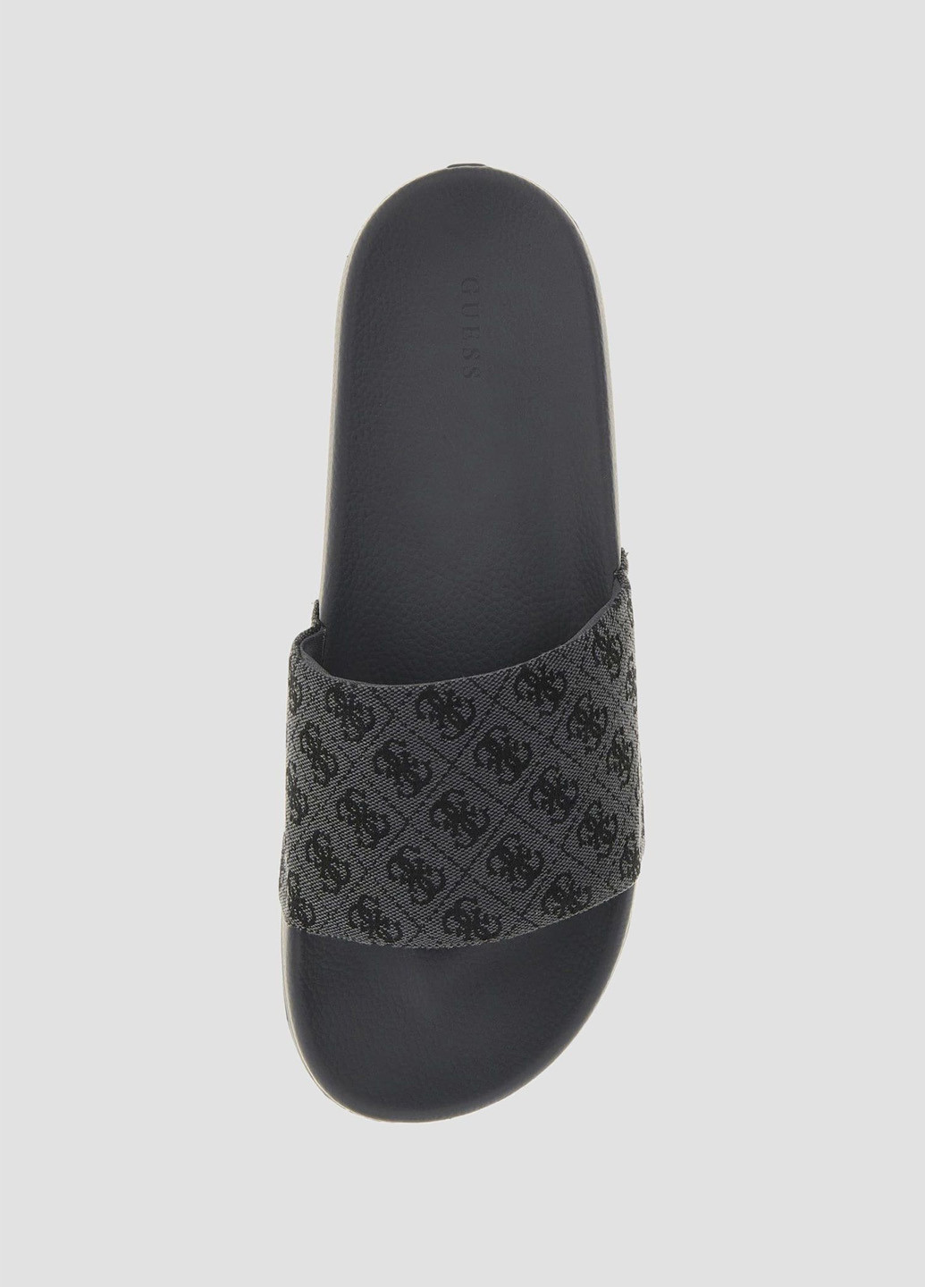 Черные пляжные шлепанцы Guess