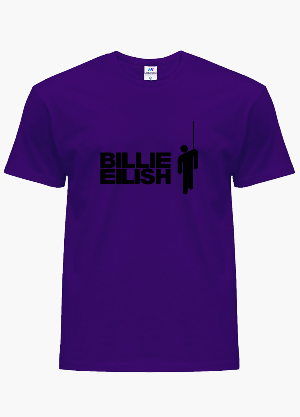 Фиолетовая демисезонная футболка детская билли айлиш (billie eilish)(9224-1211) MobiPrint