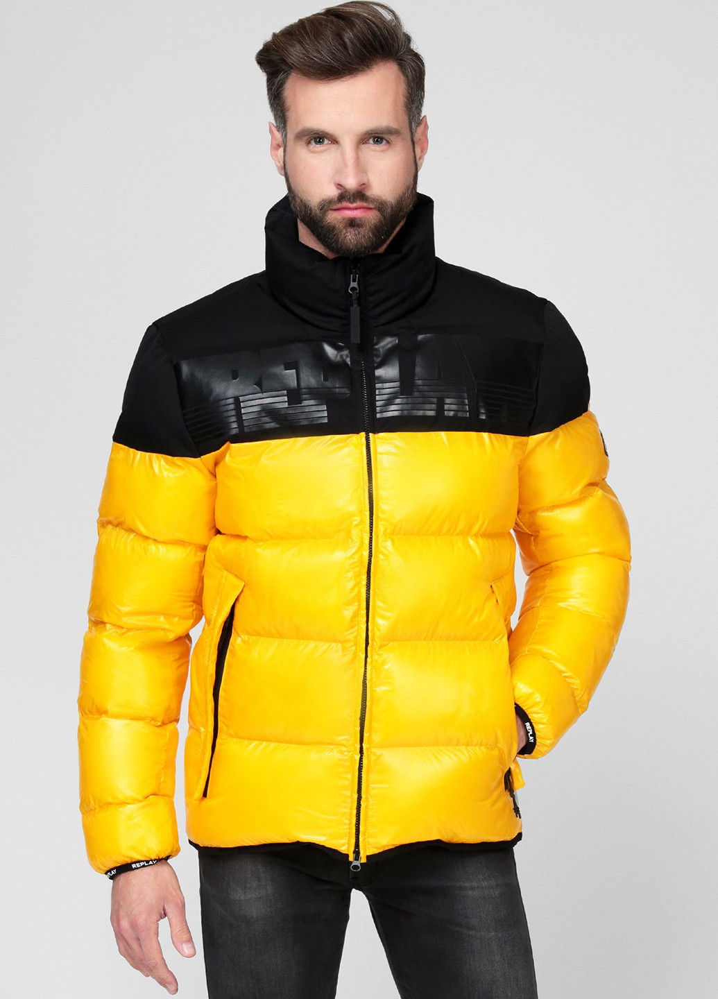 Жовта зимня куртка Replay