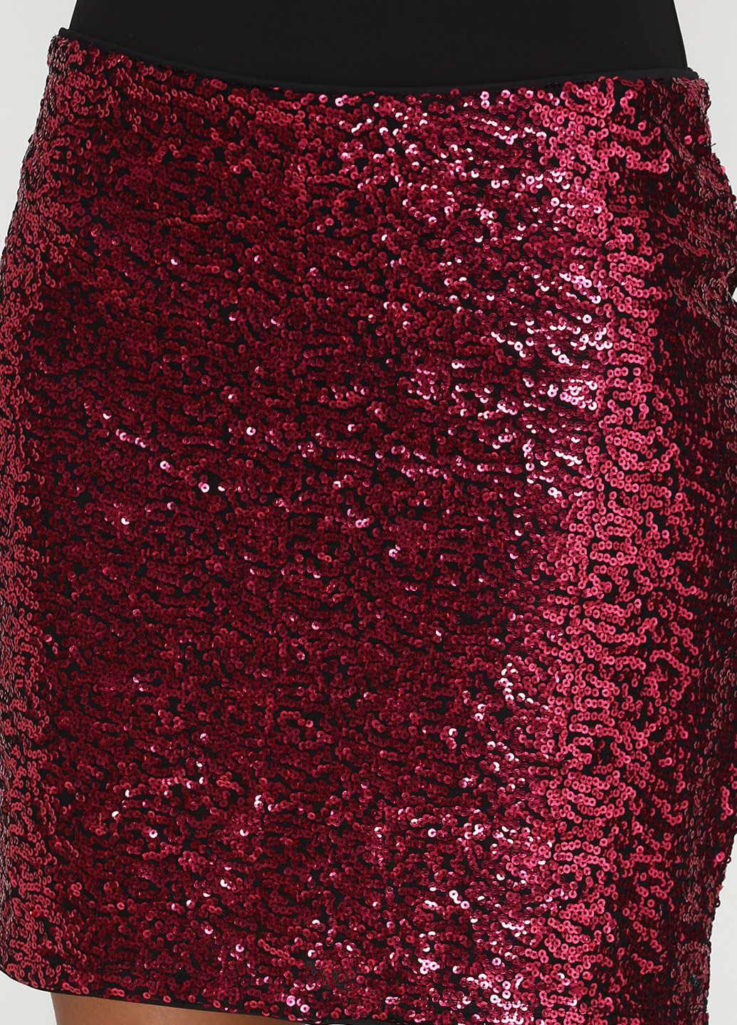 Красная коктейльный однотонная юбка H&M