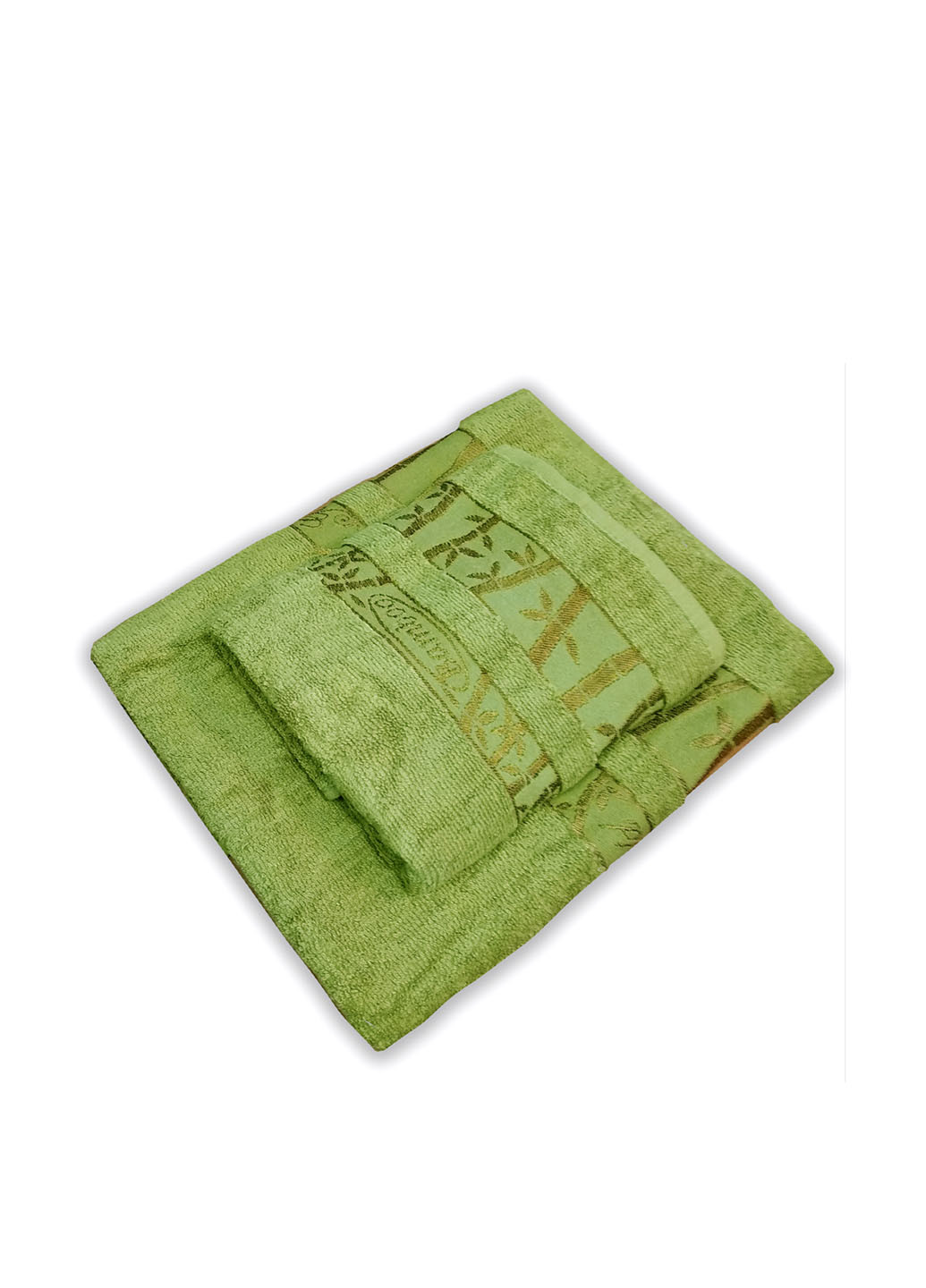No Brand полотенце, 50х90 см рисунок оливково-зеленый производство - Турция