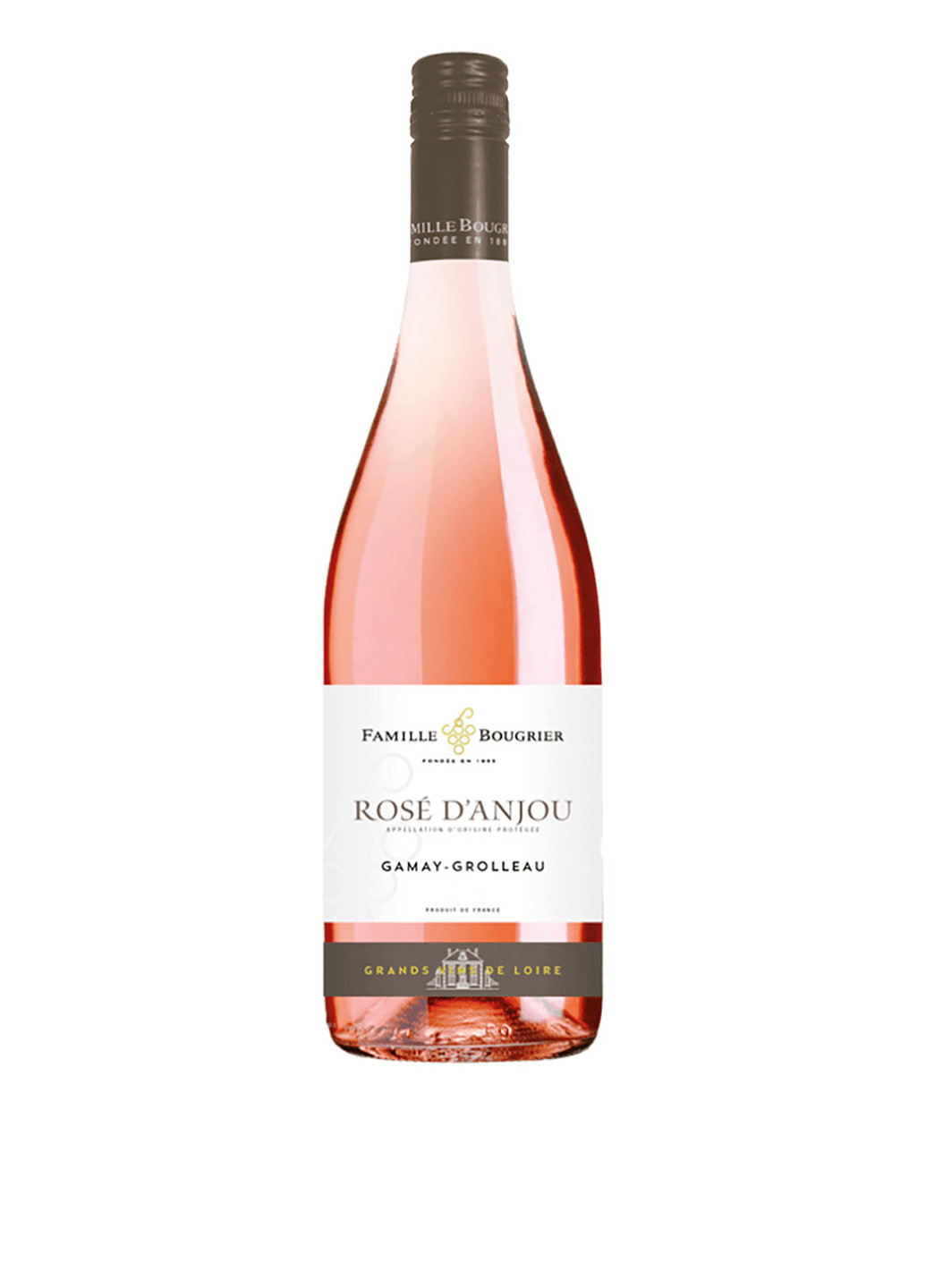 Вино рожеве напівсухе, 0,75л Bougrier Rose DAnjou (165960848)