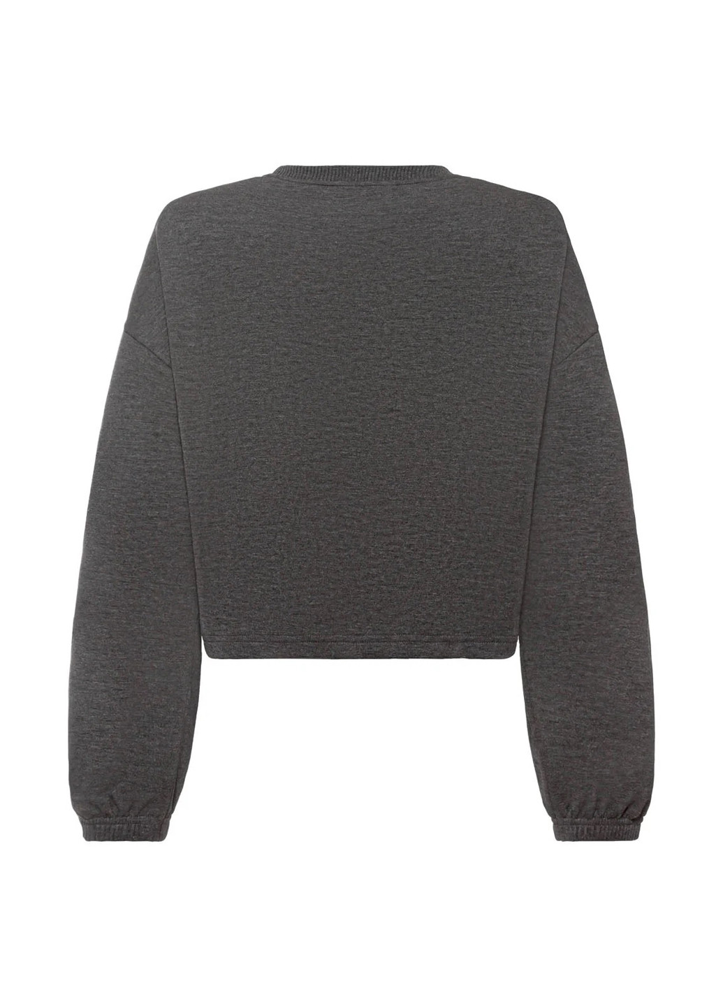 Темно-сірий світшот Esmara напис без декору (304030871)