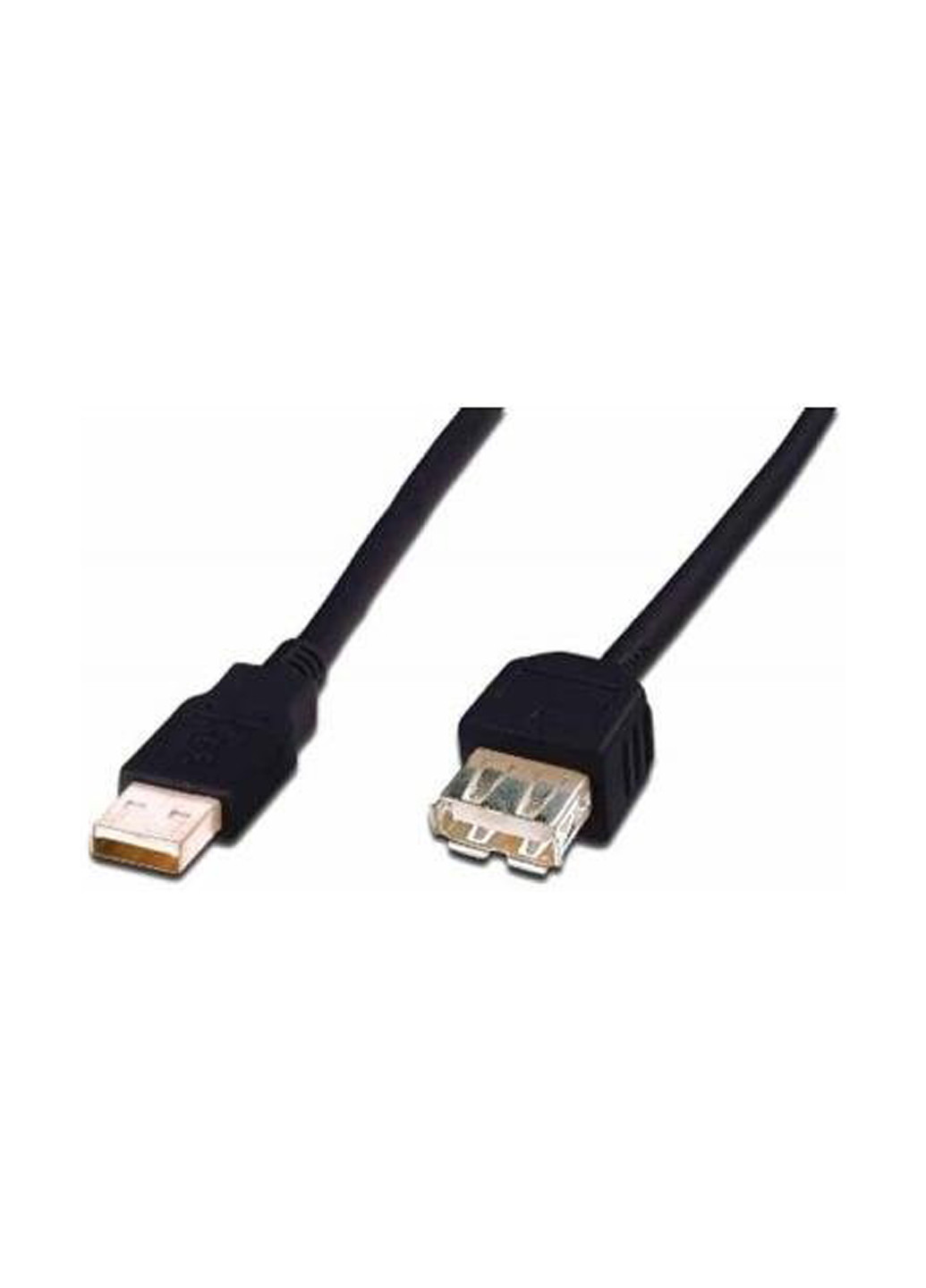 Кабель Digitus ASSMANN USB 2.0 (AM/AF) 5.0m, черный (AK-300202-050-S) чёрный