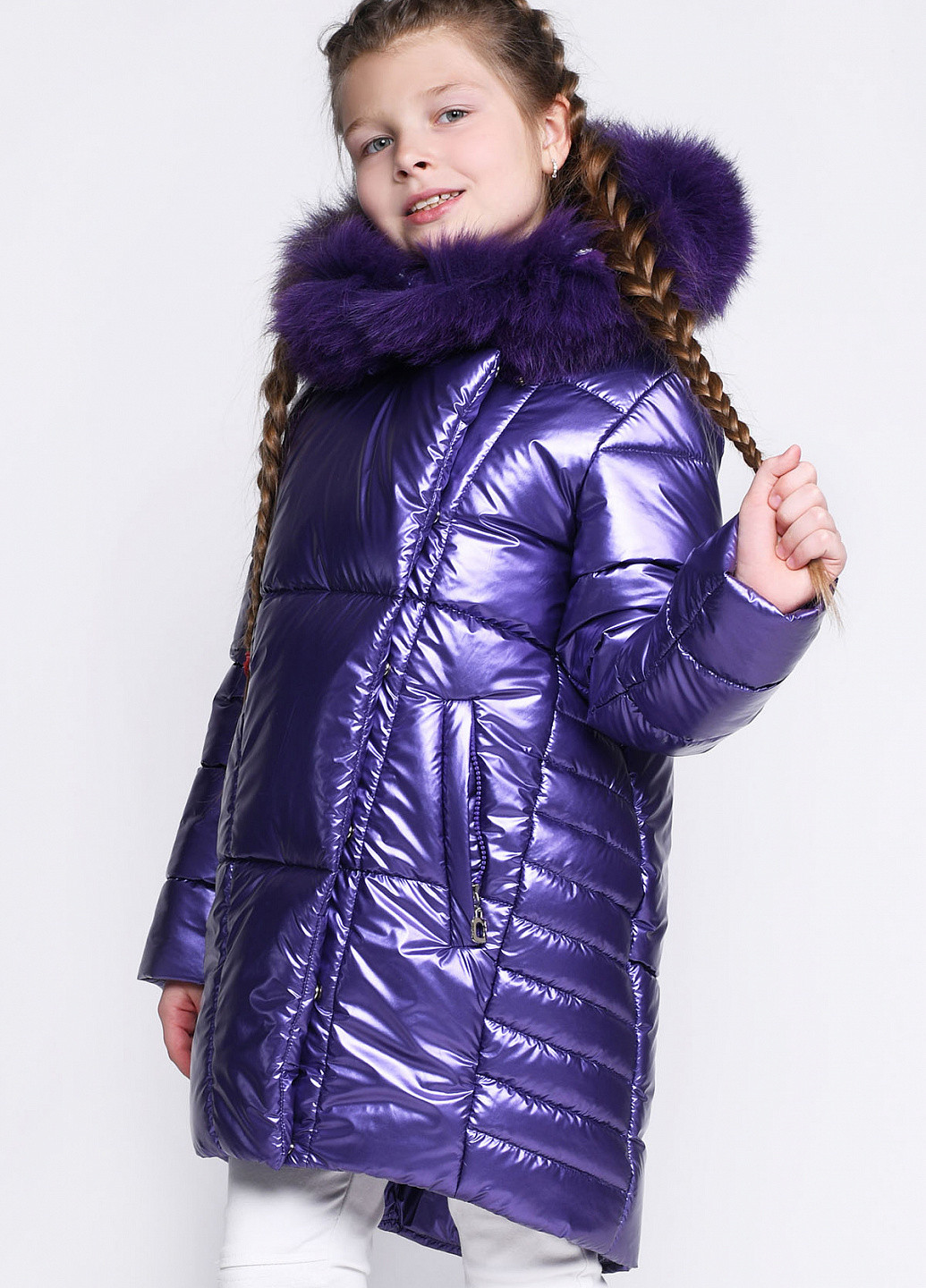 Фиолетовая зимняя куртка X-Woyz