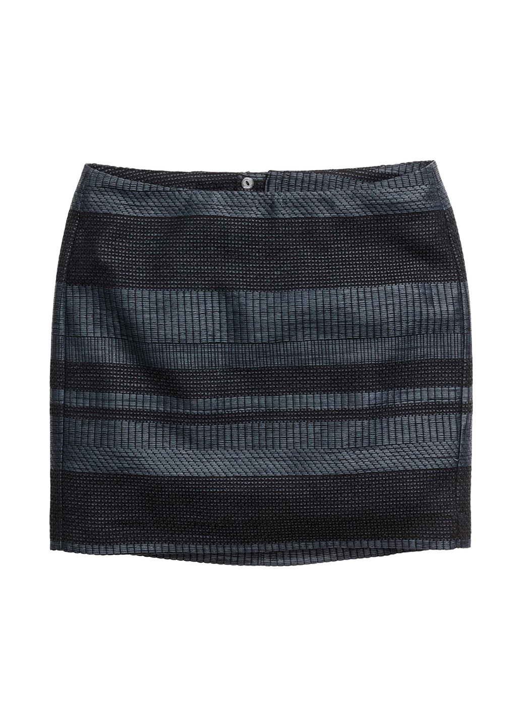 Темно-синяя кэжуал в полоску юбка H&M карандаш