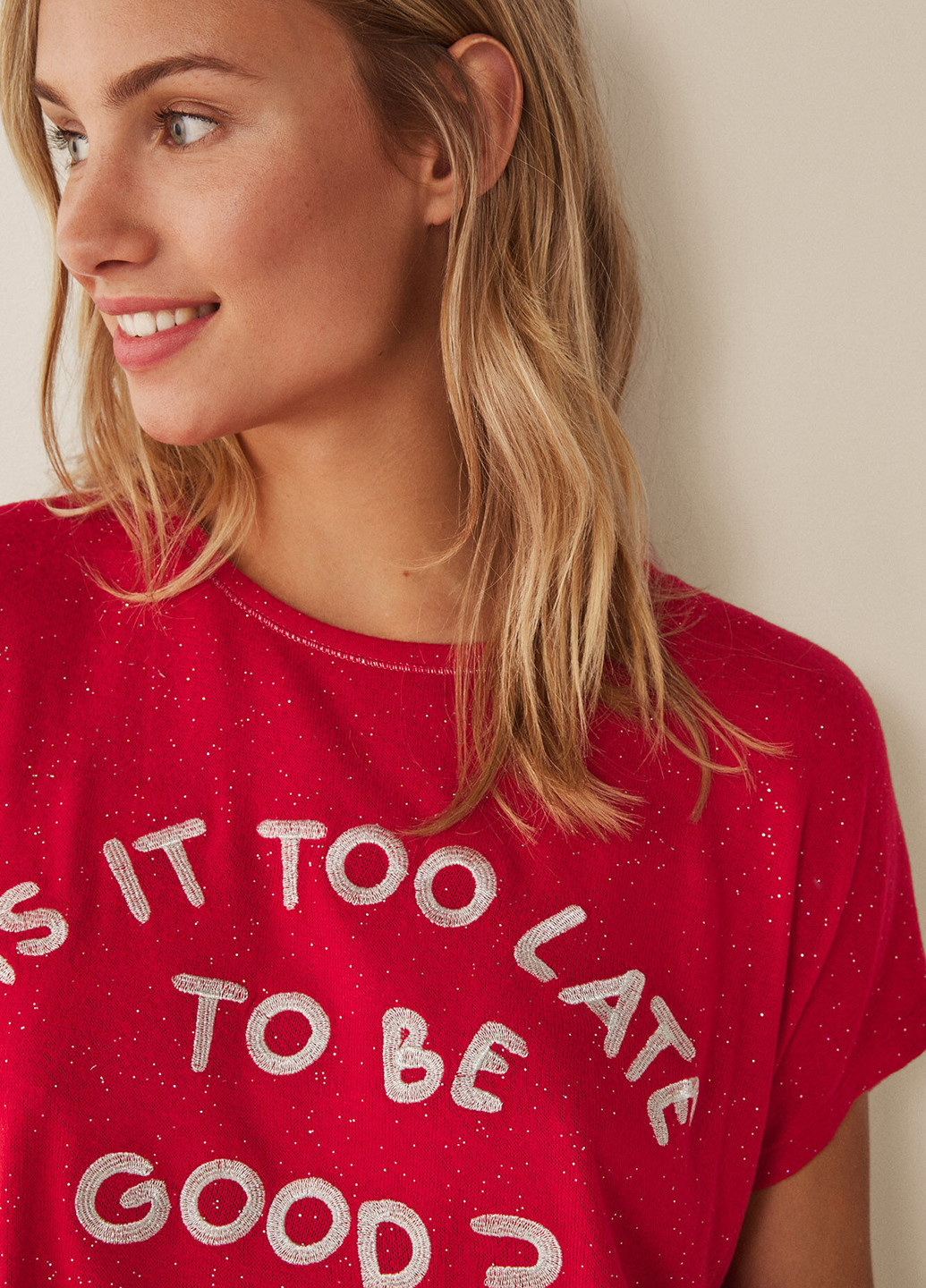 Червона всесезон піжама (футболка, легінси) Women'secret