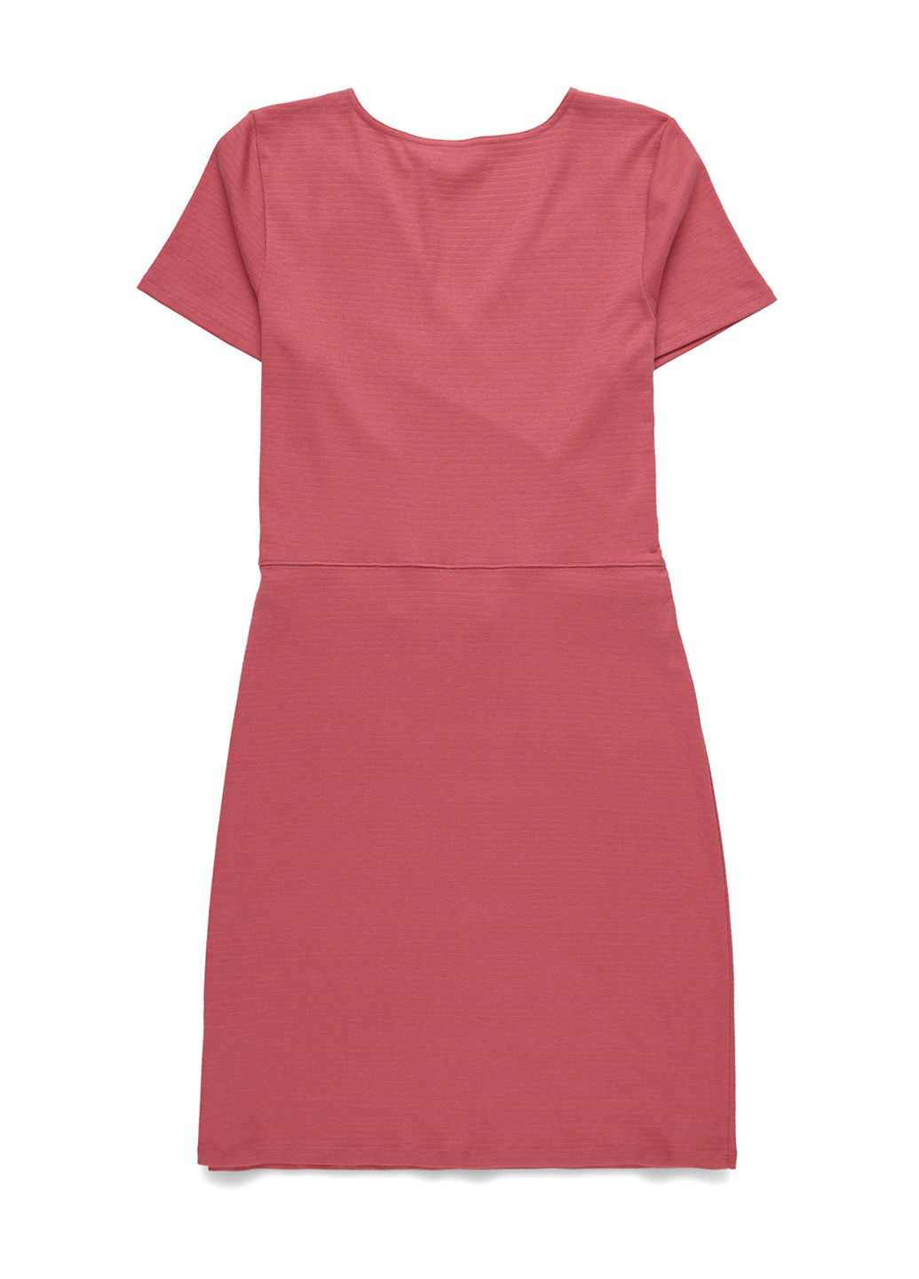 Розовое кэжуал платье на запах Abercrombie & Fitch однотонное