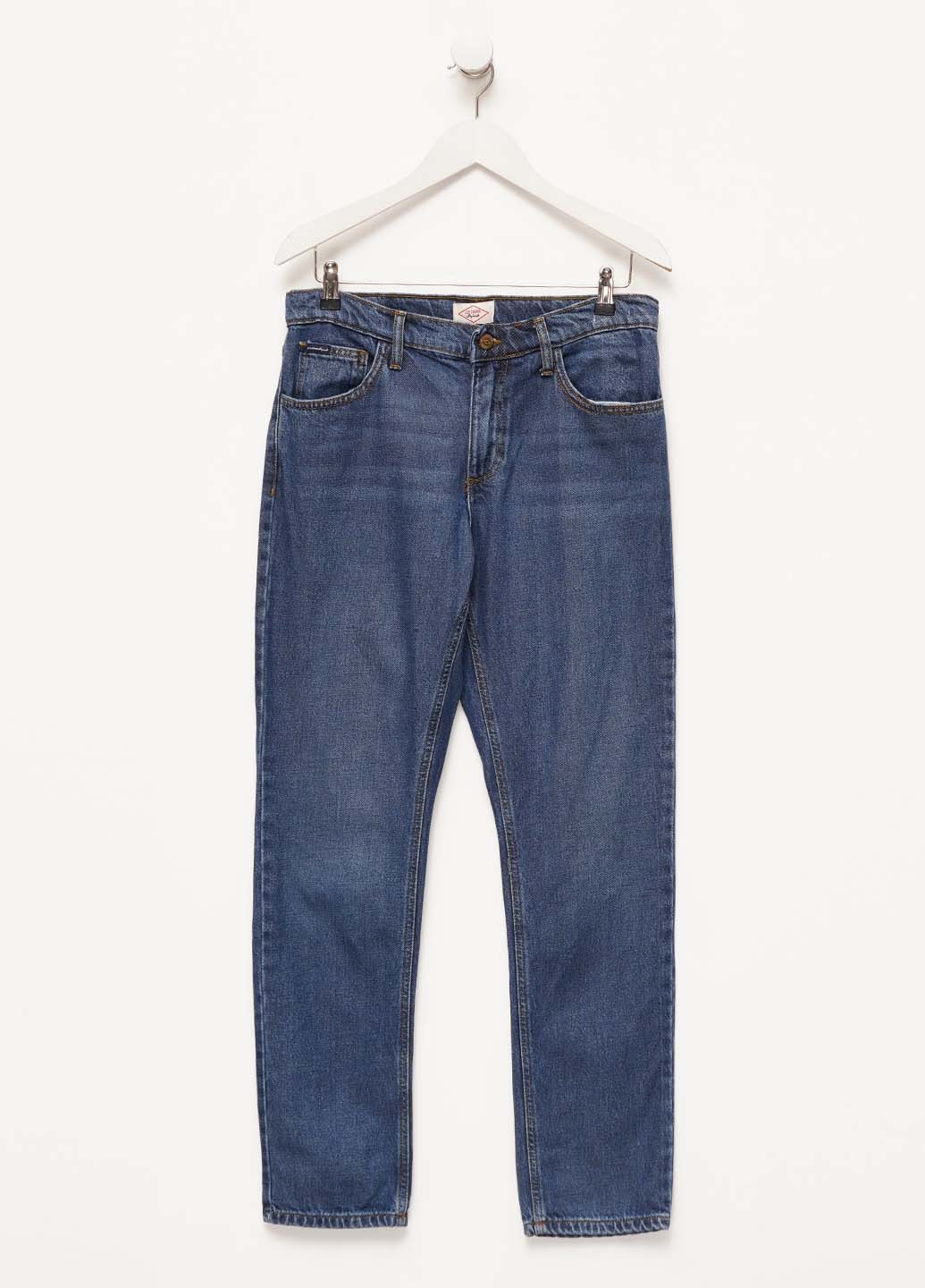 Синие демисезонные прямые джинсы Lee Cooper