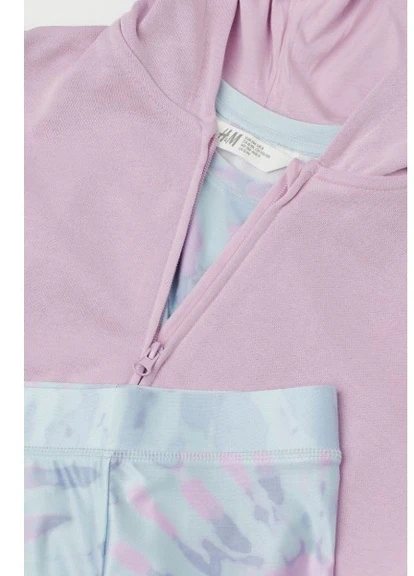 Бузковий демісезонний спортивний костюм трійка H&M