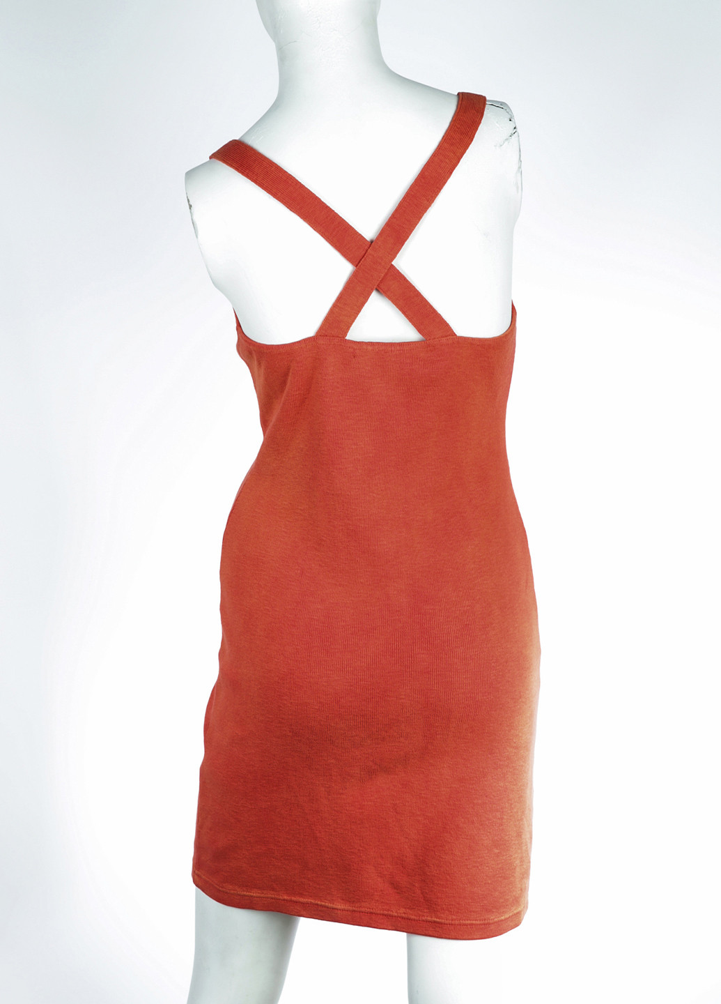 Терракотовое кэжуал платье платье-майка Ralph Lauren однотонное