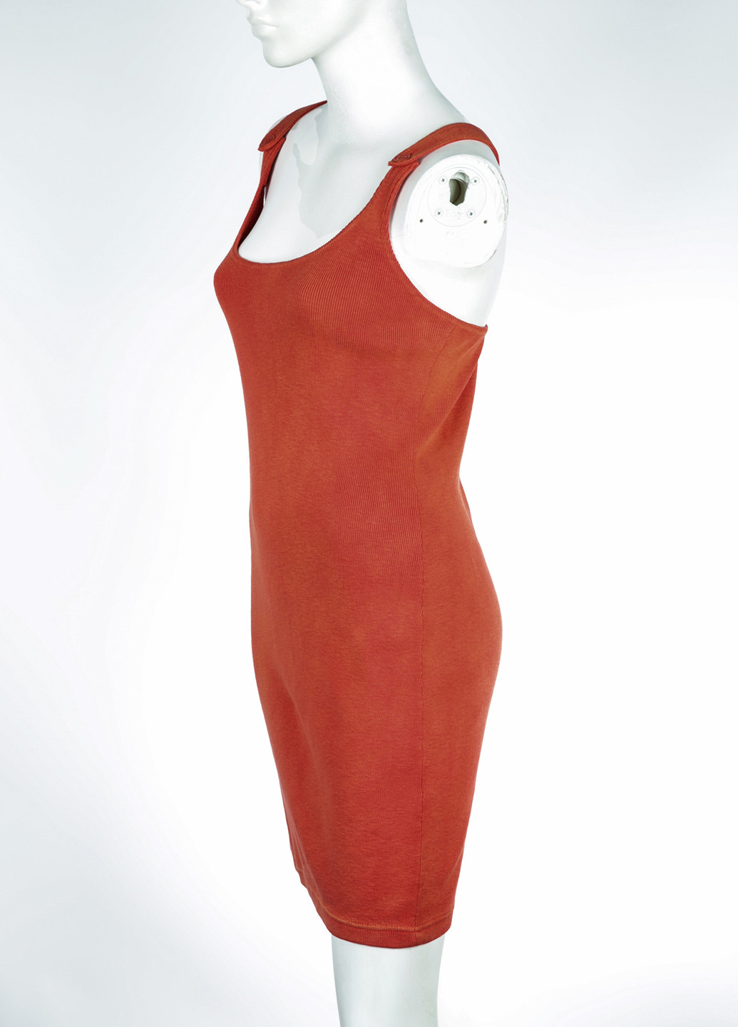 Терракотовое кэжуал платье платье-майка Ralph Lauren однотонное