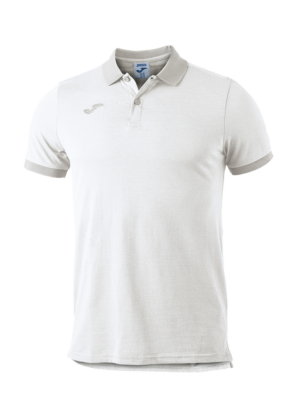 Белая футболка-поло для мужчин Joma в полоску