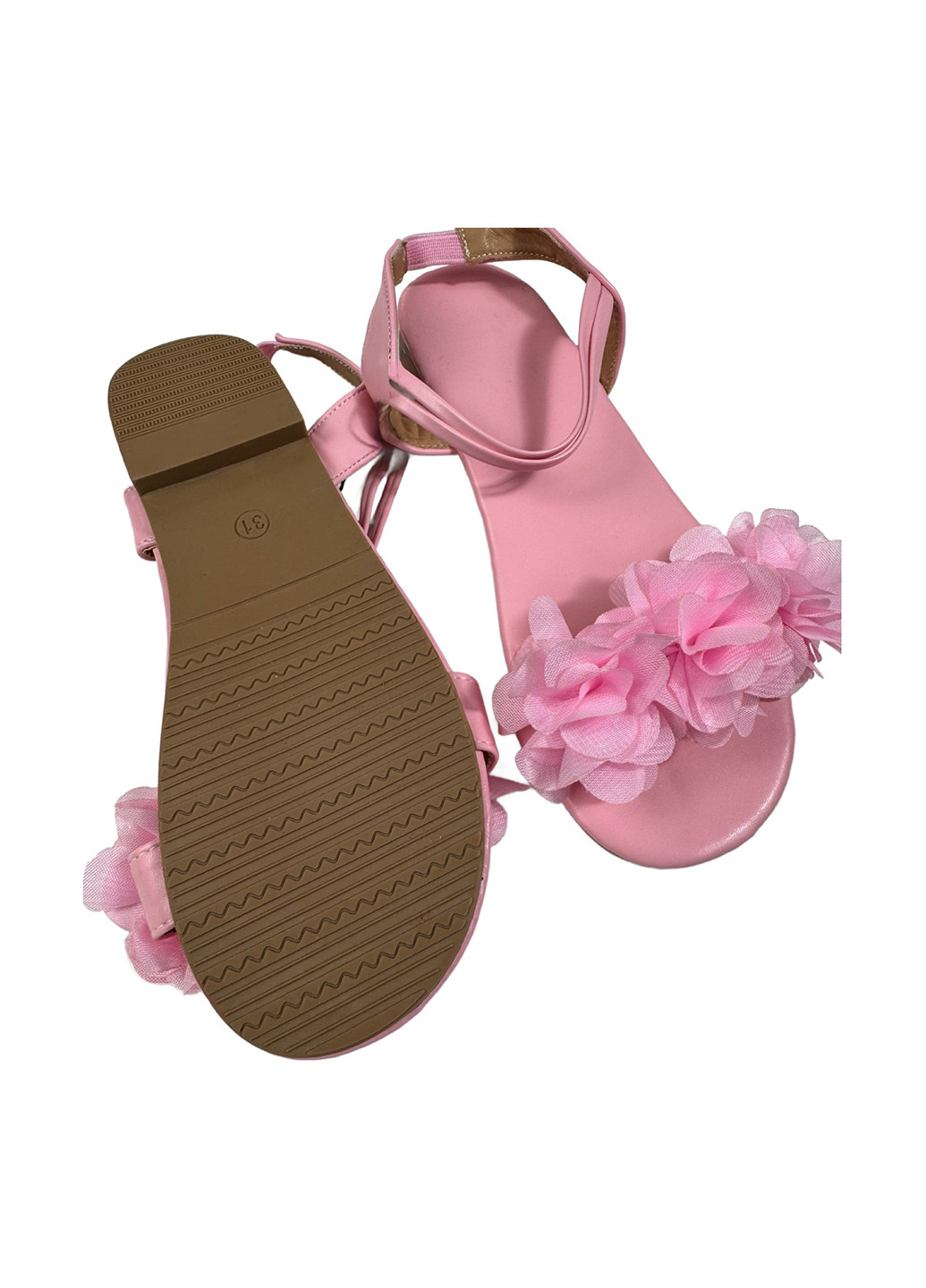 Розовые босоножки SHEIN с цветами