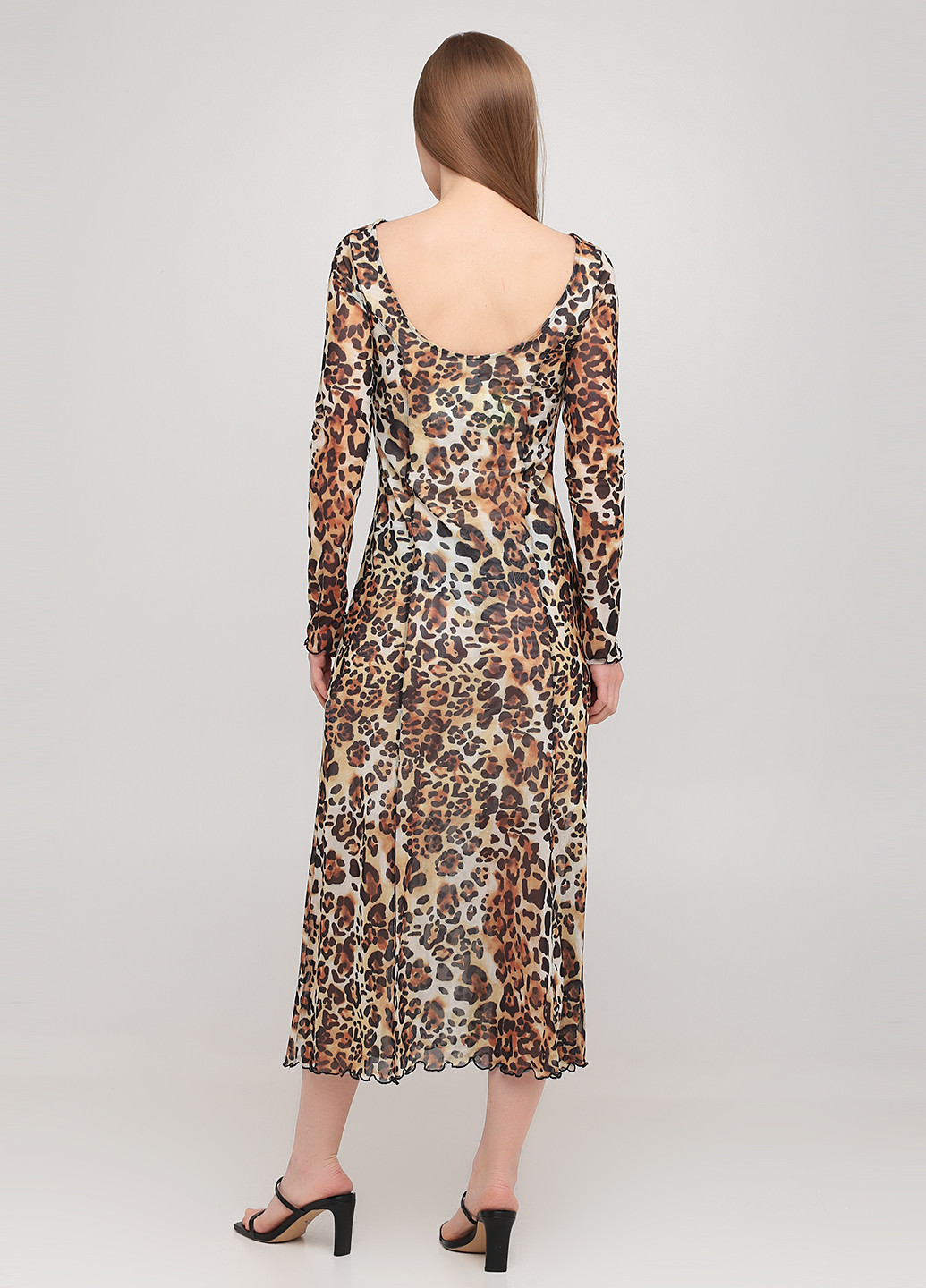 Светло-коричневое кэжуал платье годе & Other Stories леопардовый