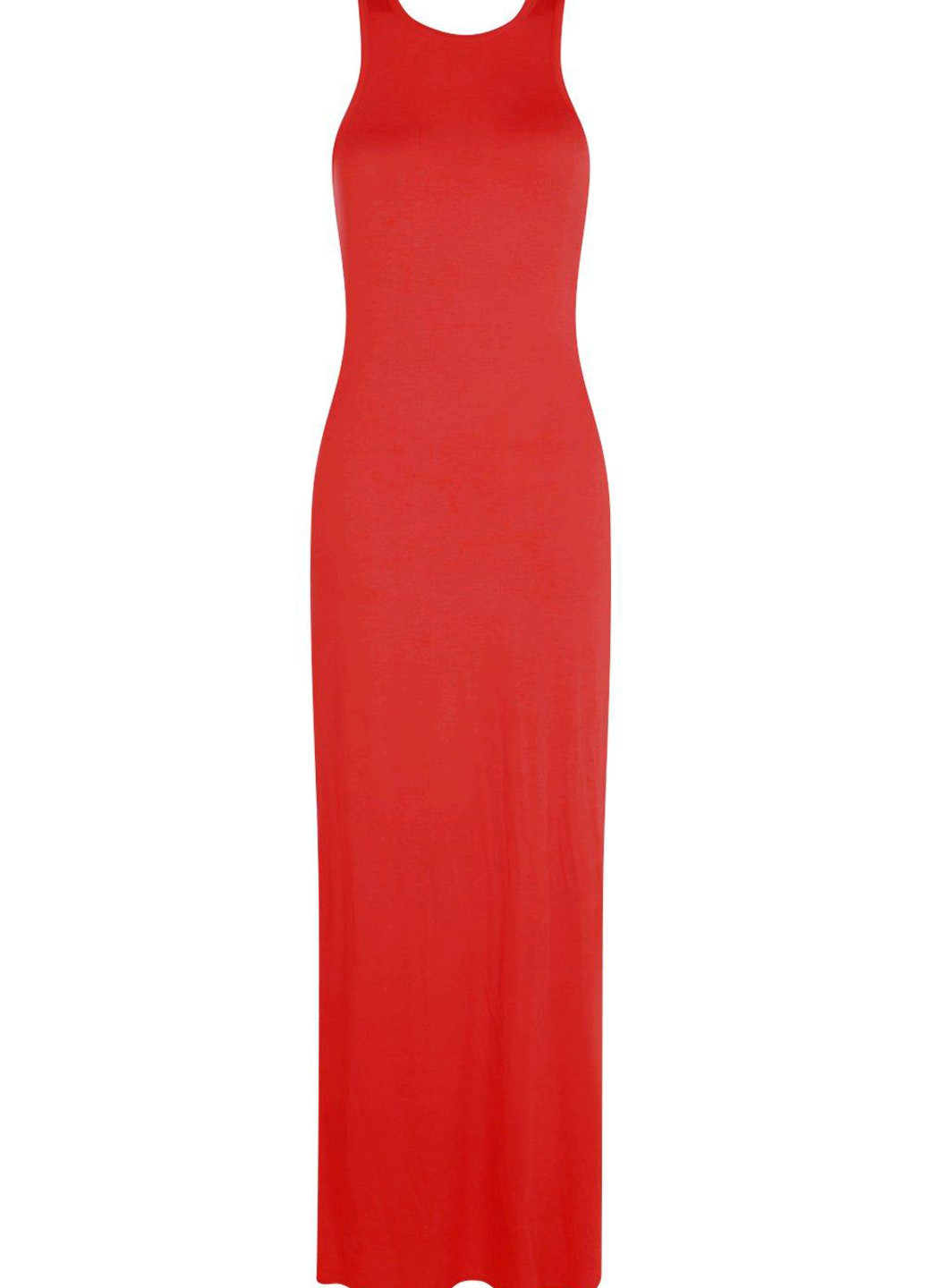 Червона кежуал сукня сукня-майка Boohoo однотонна