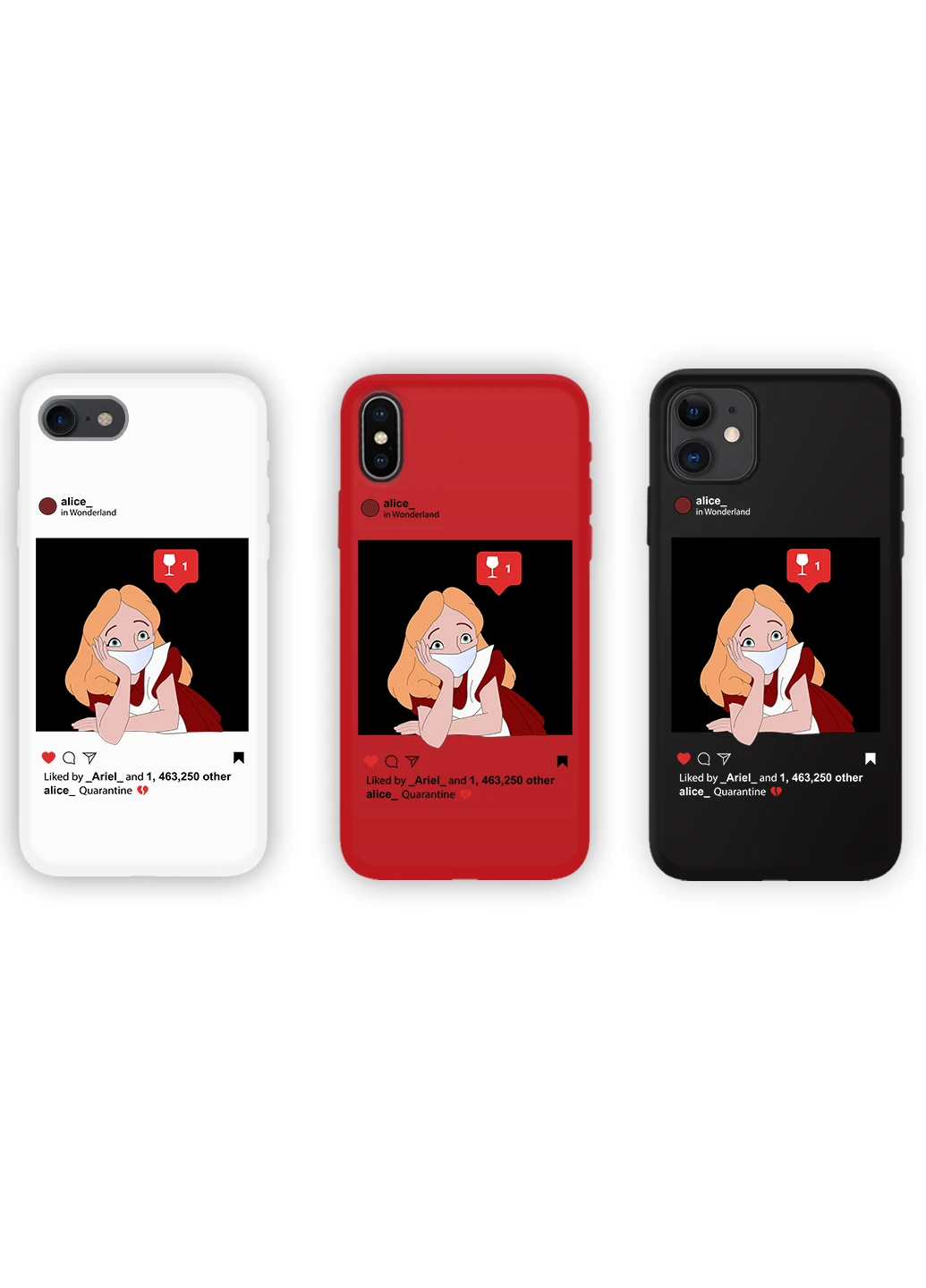 Чохол силіконовий Apple Iphone 11 Pro Max Аліса в масці Дісней Карантин (Disney Quarantine) (9232-1419) MobiPrint (219776103)
