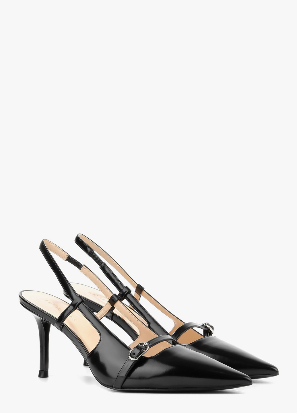 Le'BERDES Туфли слингбеки черный з натуральная кожа, украина — лето (322646226)