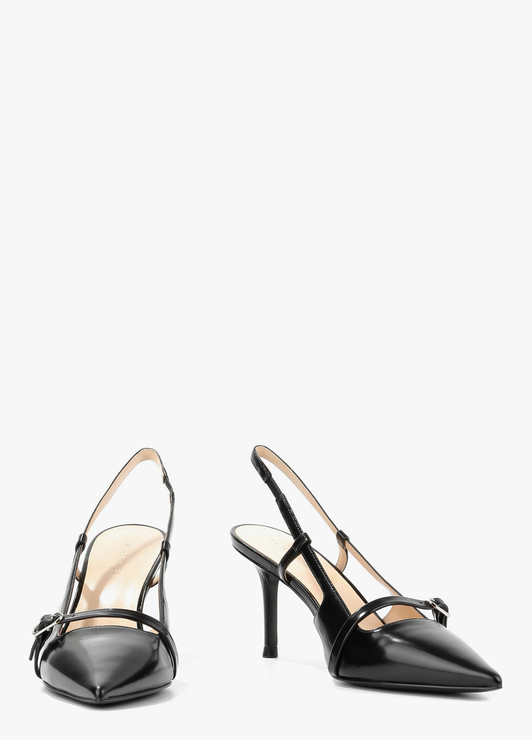 Le'BERDES Туфли слингбеки черный з натуральная кожа, украина — лето (322646226)