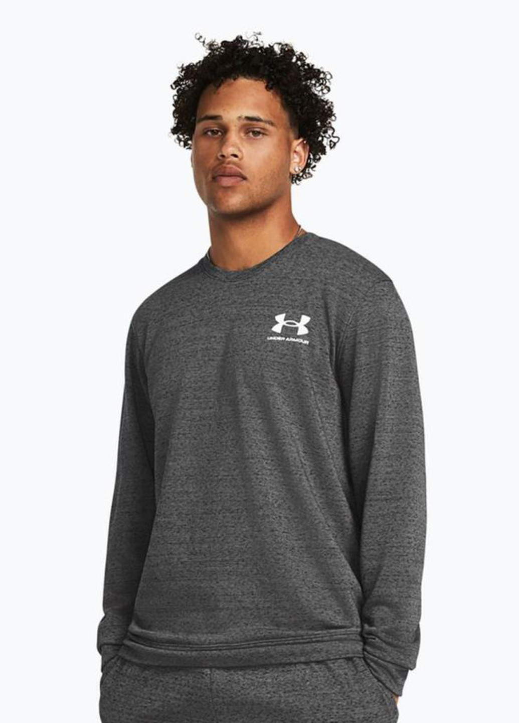 Сірий світшот 1370404-025 Under Armour логотип без декору (331899210)