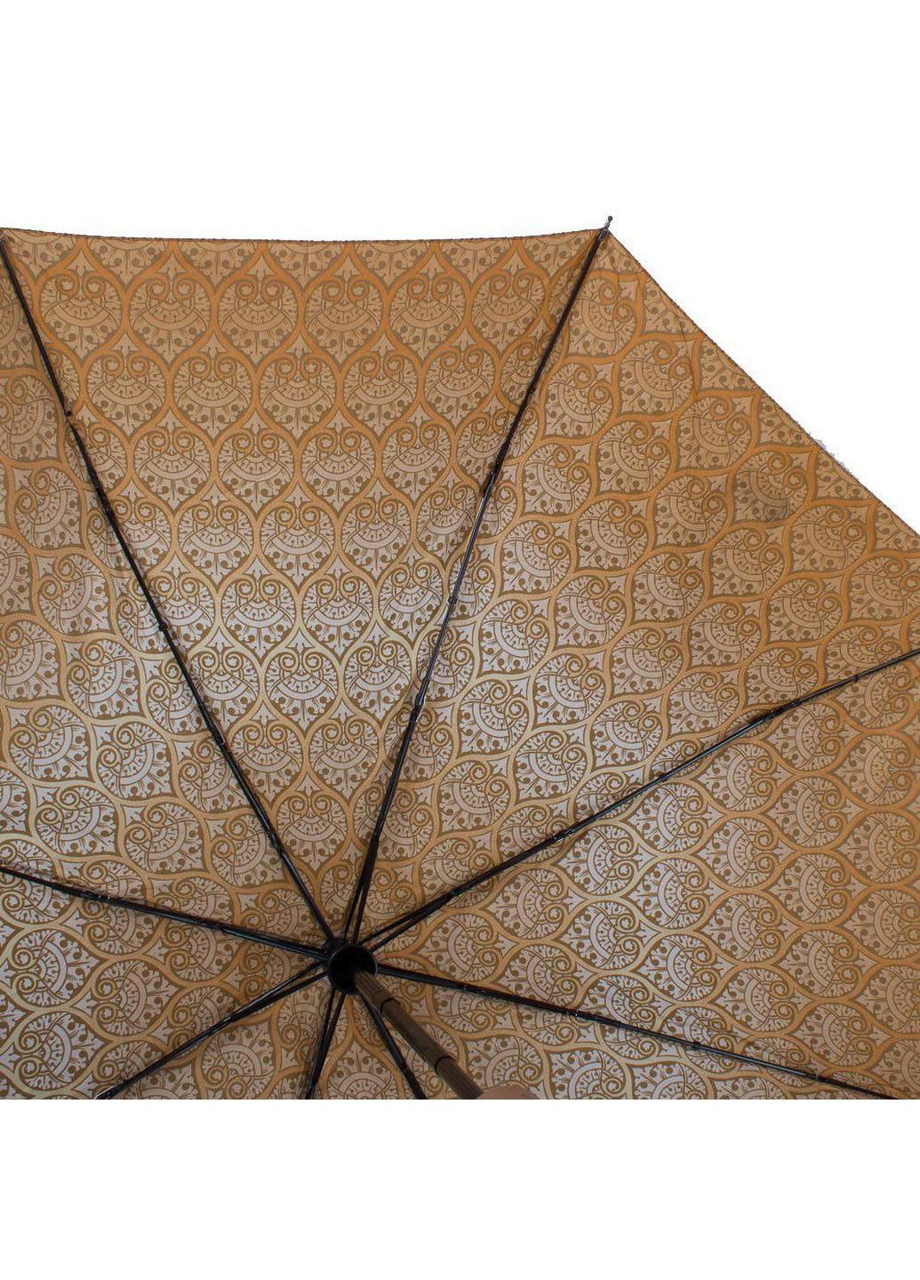 Коричнева складний парасолька повний автомат 99 см Airton (197761882)