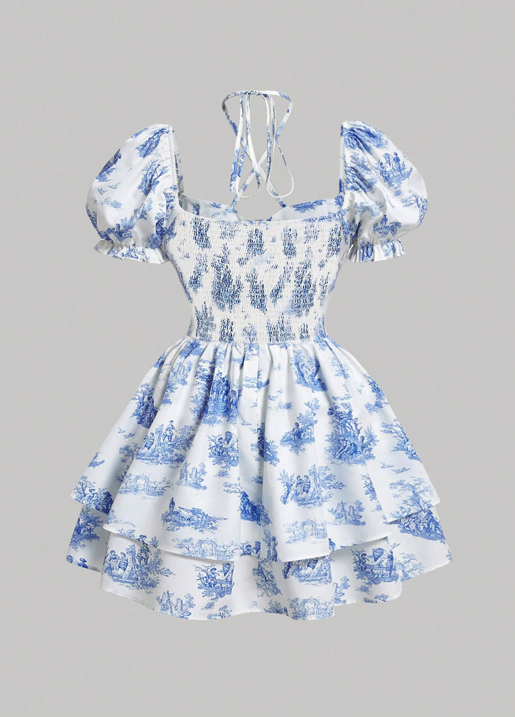 Комбінована кежуал сукня бебі долл SHEIN з квітковим принтом