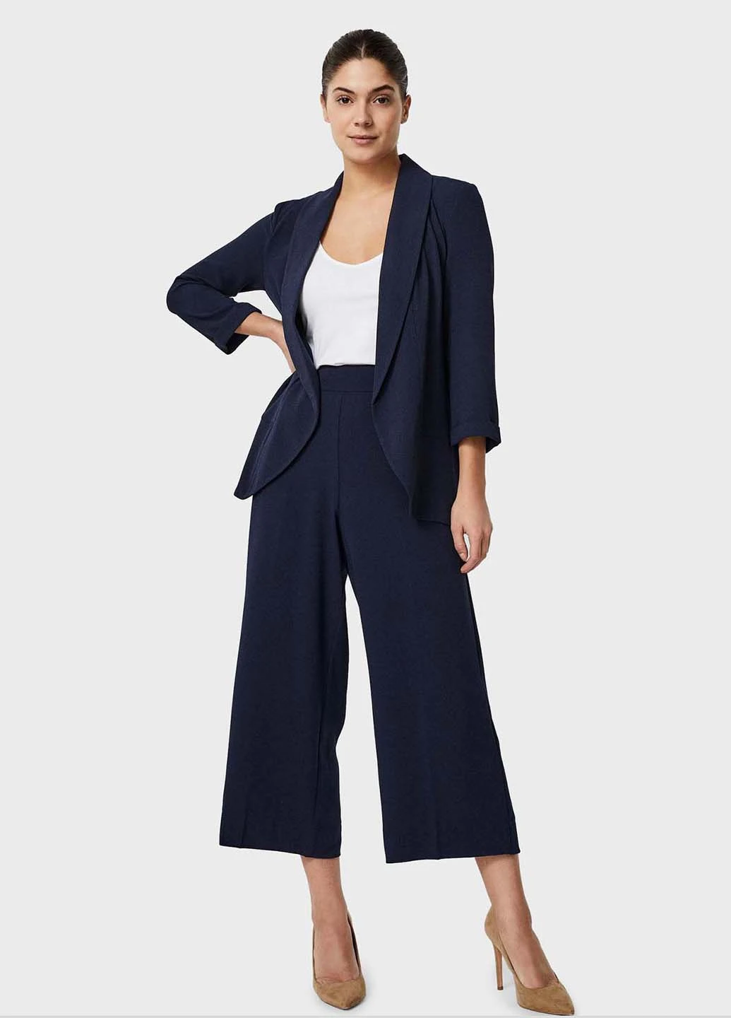 Синий женский жакет Vero Moda однотонный - летний