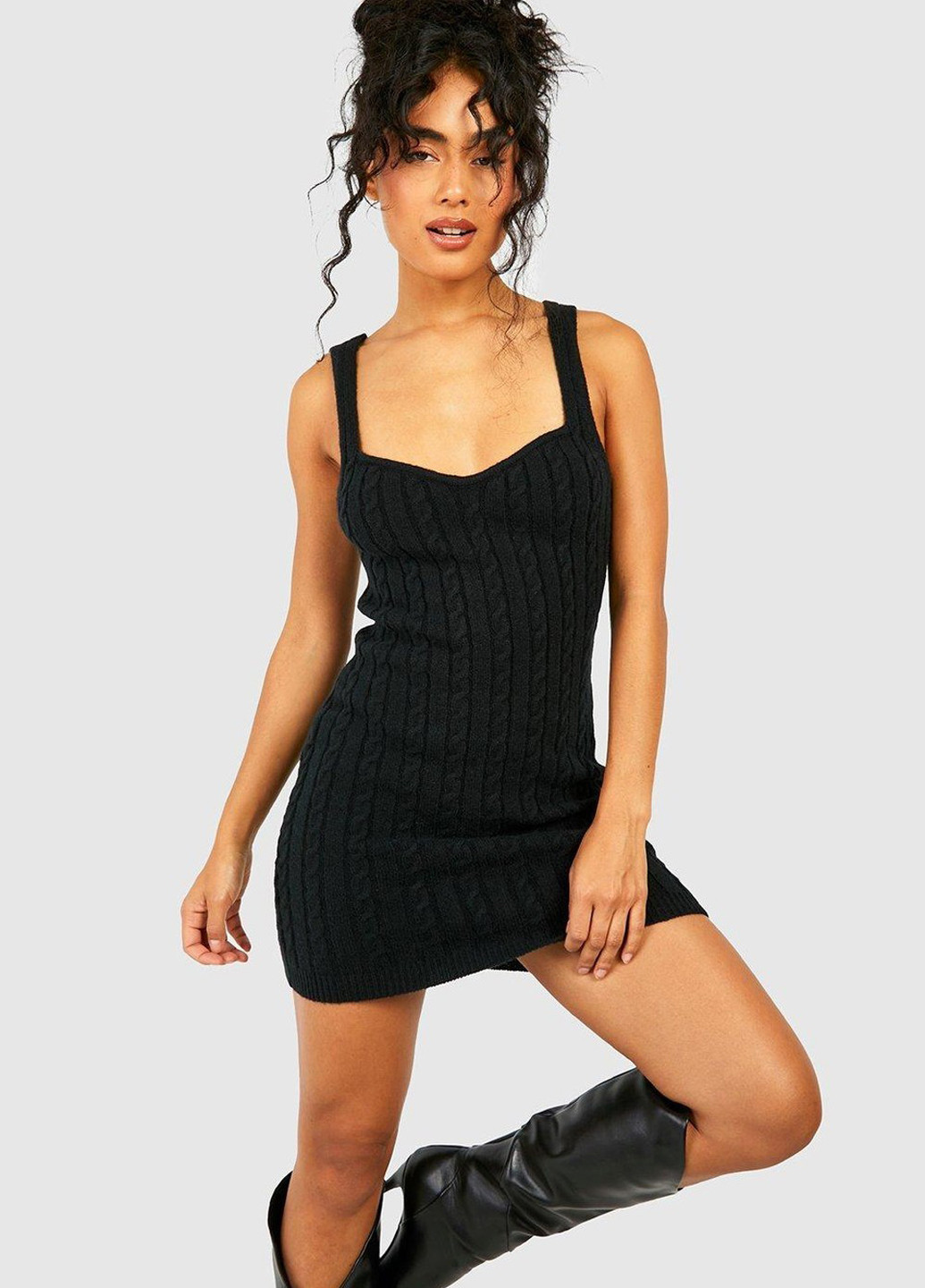 Летний женский сарафан Boohoo однотонный