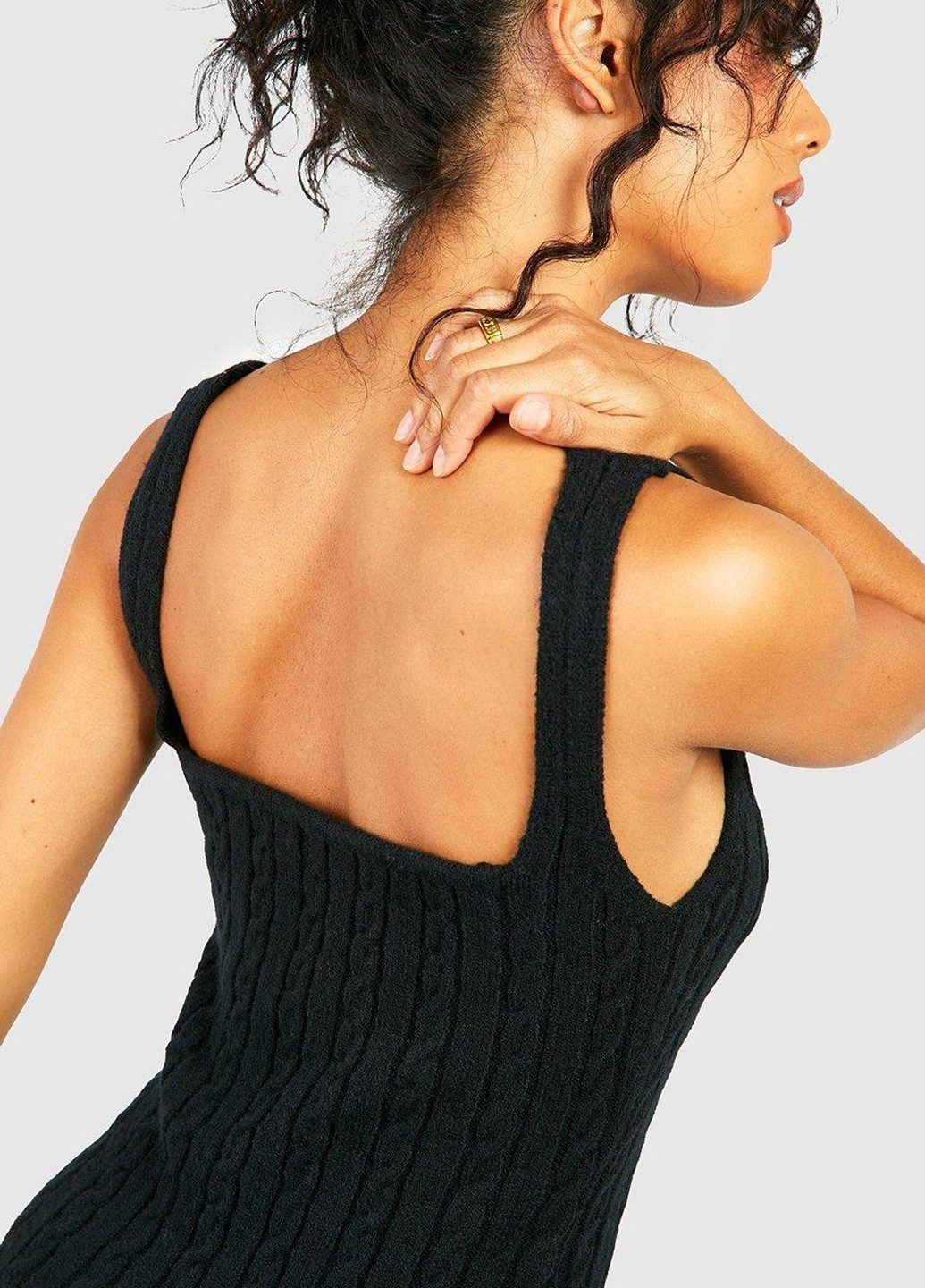 Летний женский сарафан Boohoo однотонный