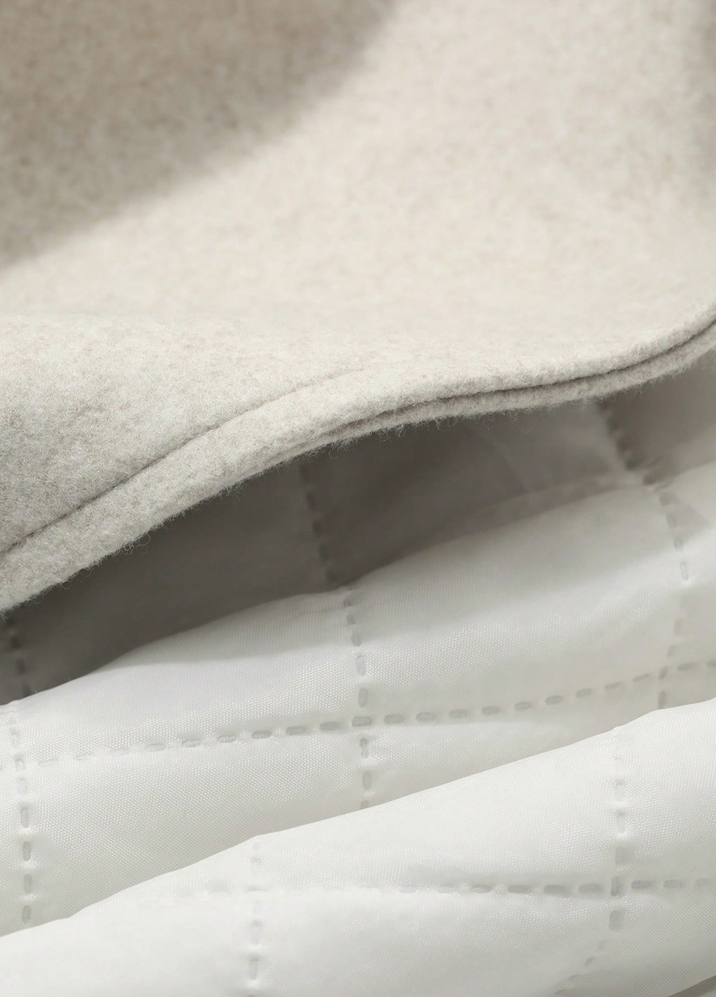 Бежеве демісезонне Пальто двобортне SHEIN