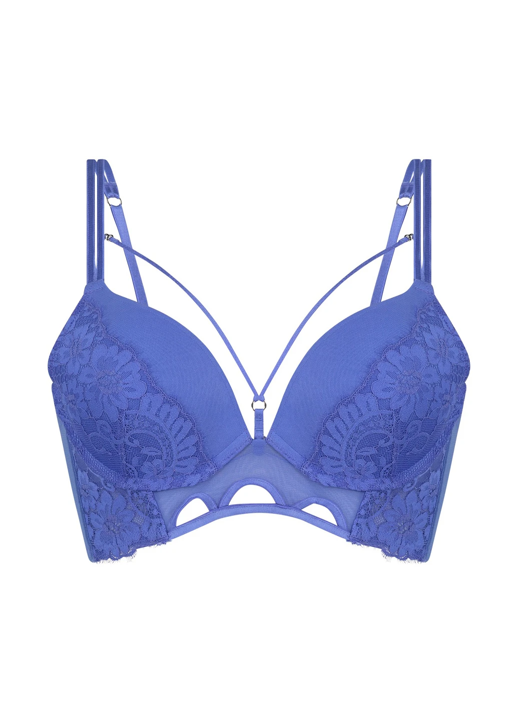 Синий балконет бюстгальтер Hunkemoller с косточками полиамид